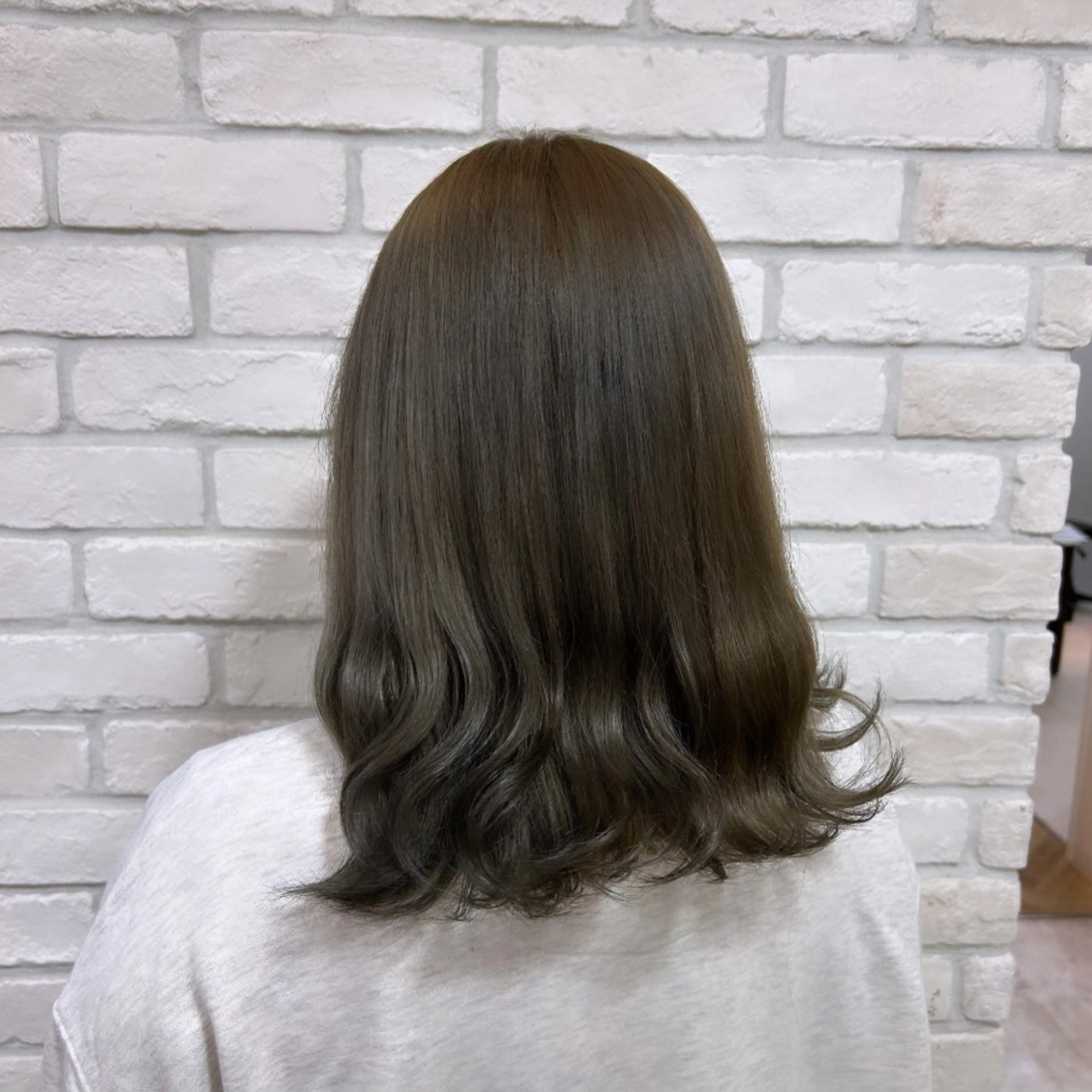 セミロング カラー 韓国ヘア🧸髪質改善 🧸きくちみさきのヘアスタイル