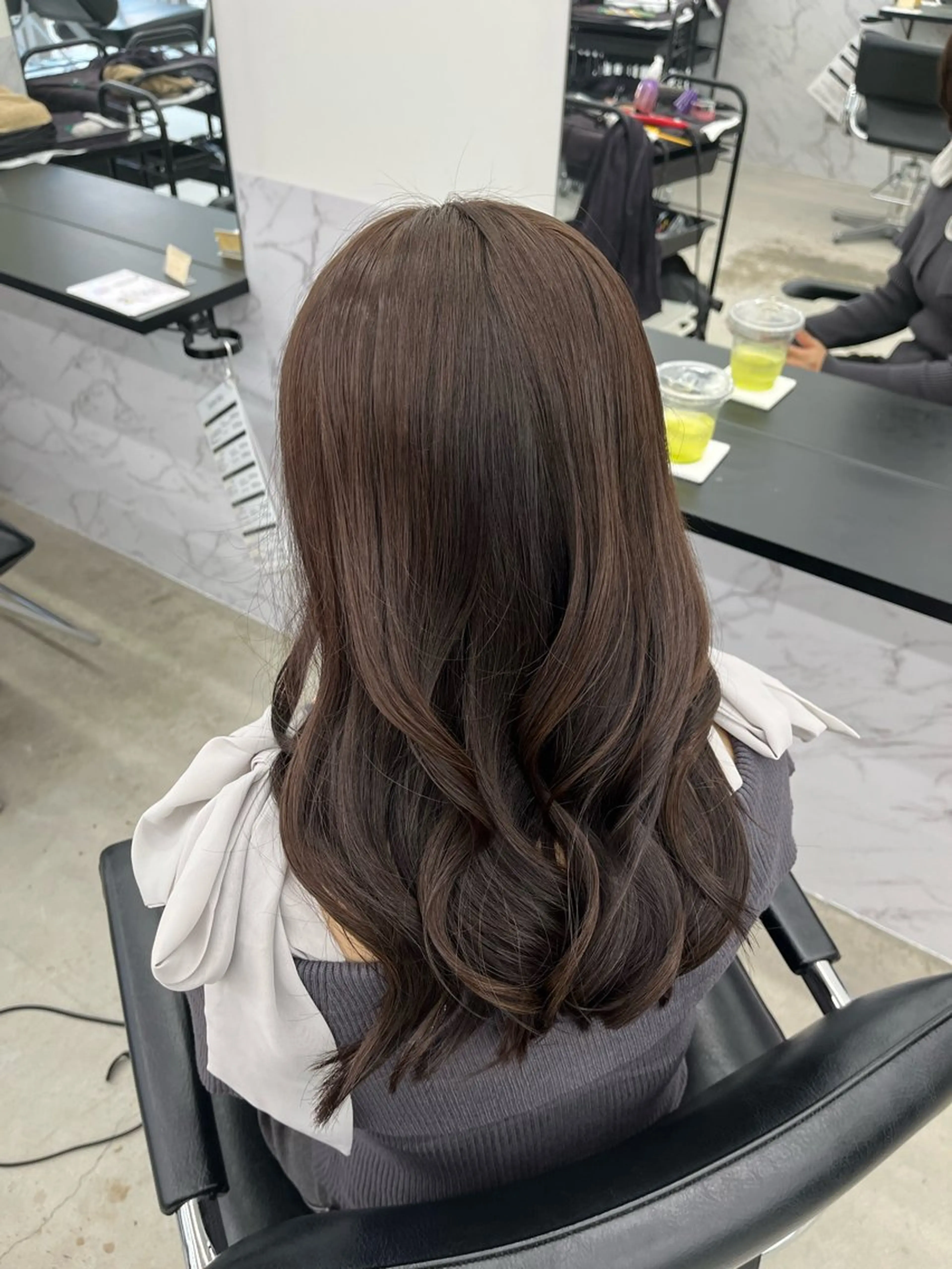 カラー 透明感カラー 田中 莉香のヘアスタイル