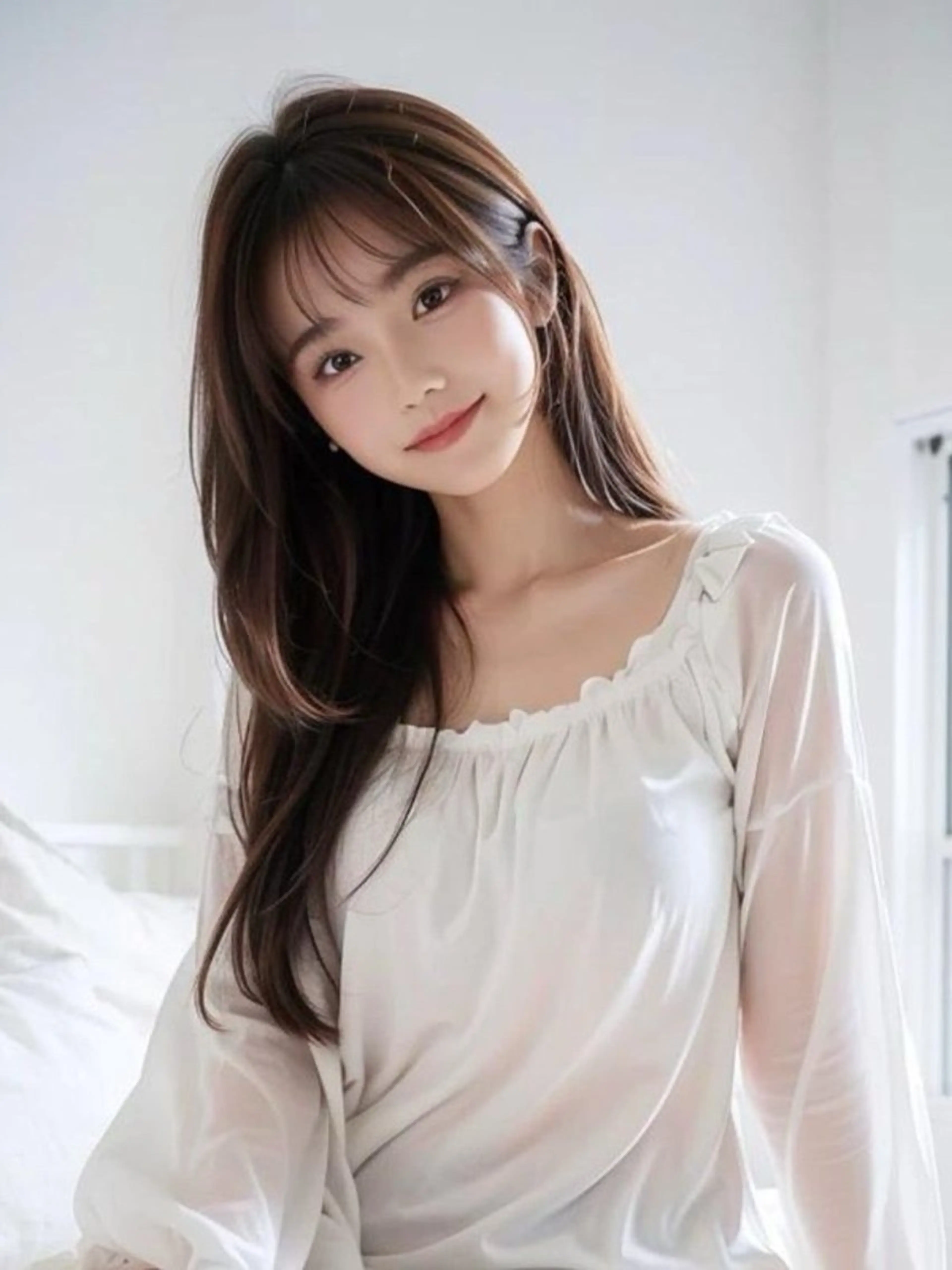 ロング カラー ヘアアレンジ 髪質改善 カット ヘアカラー トリートメント 柔らか質感/髪質改善 ⚡️Ren⚡のヘアスタイル