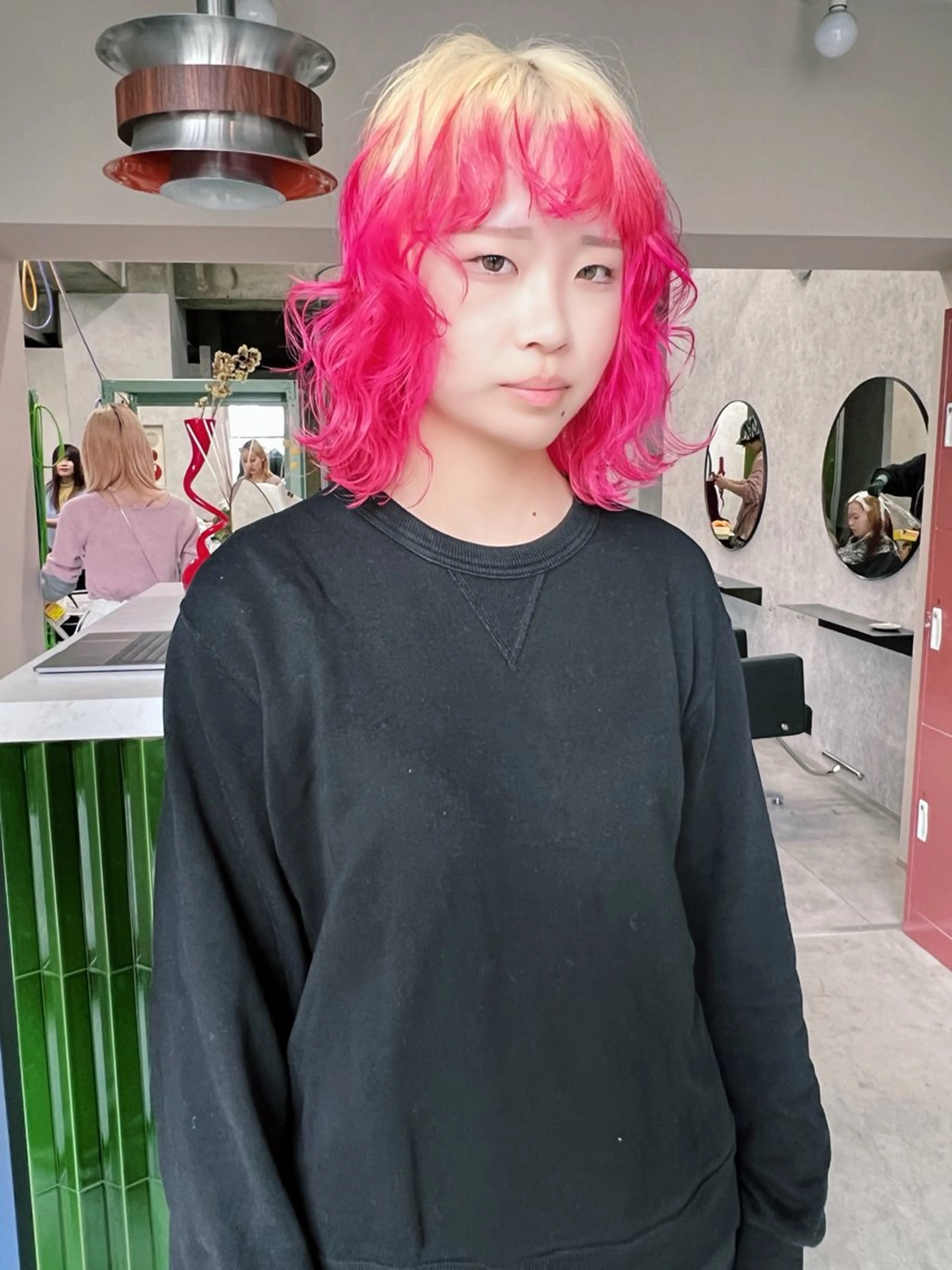 ミディアム カラー 🧡色落ちまで2度綺 麗なカラー🧡ヨシキのヘアスタイル