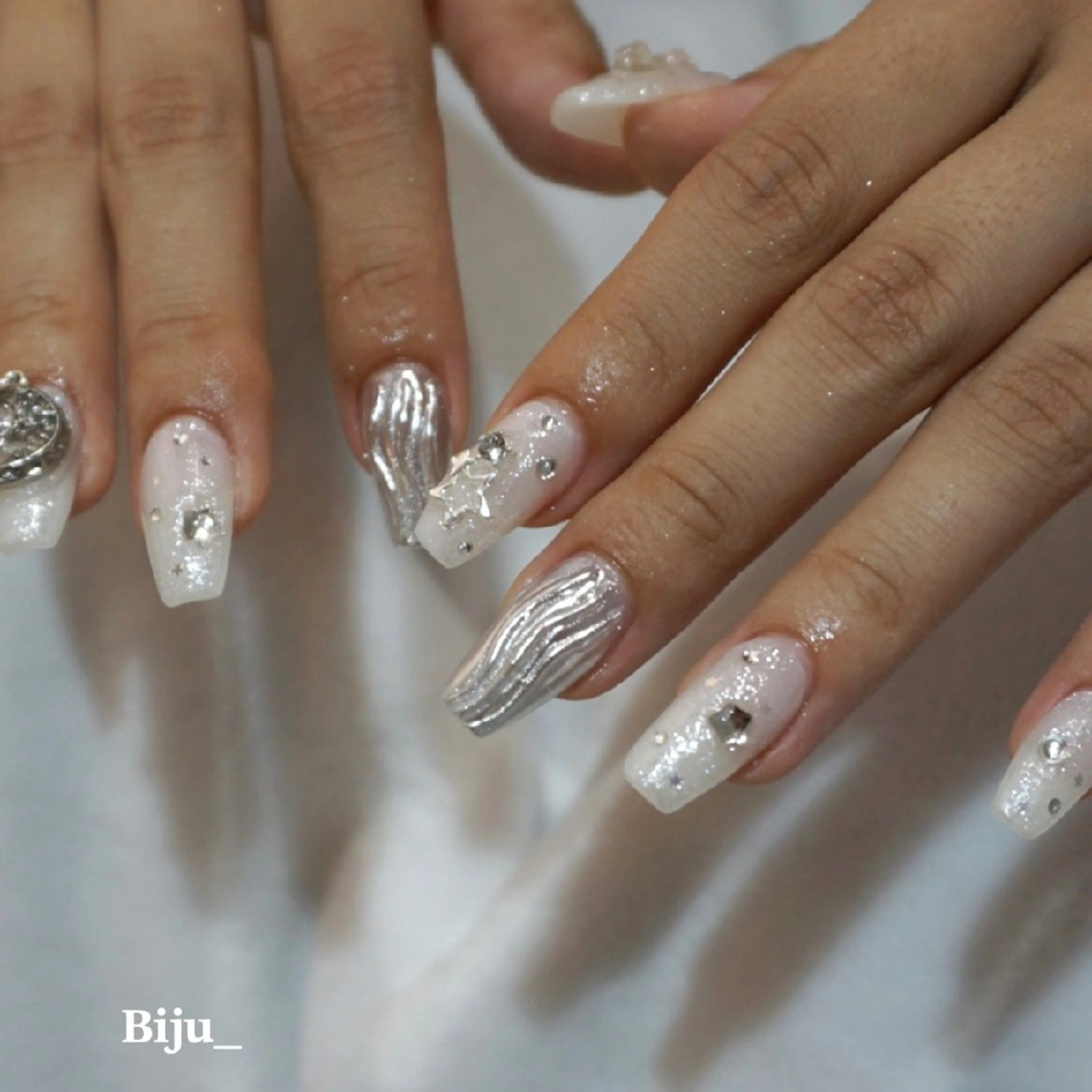 ネイル 持ち込み スカルプネイル Biju_ NailStudioのネイルデザイン