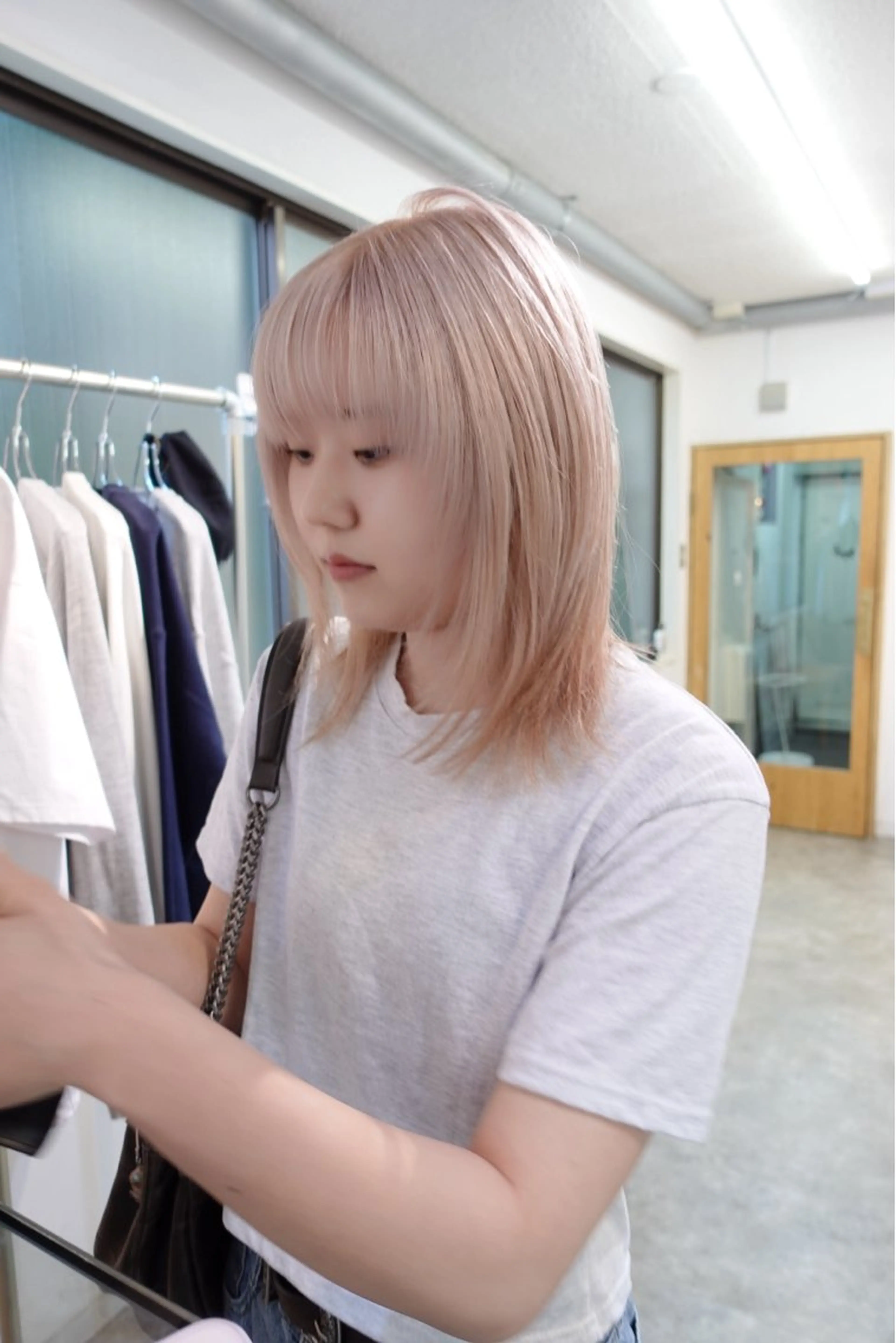 ミディアム カラー ヘアカラー sakura🌸 レイヤー/韓国ヘアのヘアスタイル