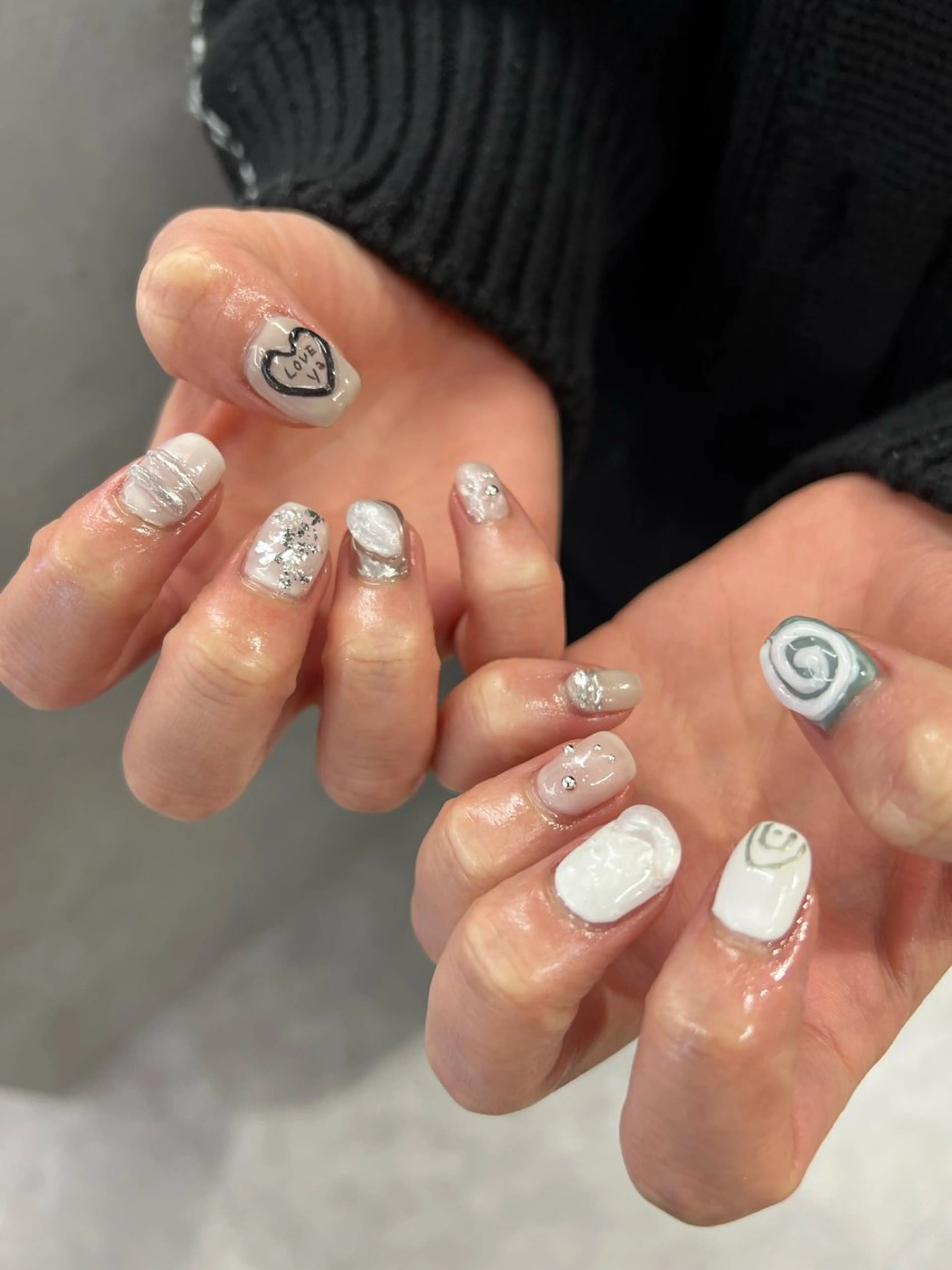 ネイル アートネイル フラッシュネイル ジェルネイル 韓国ネイル メンズネイル ハンドネイル ハンドケア Bana_ Nailのネイルデザイン