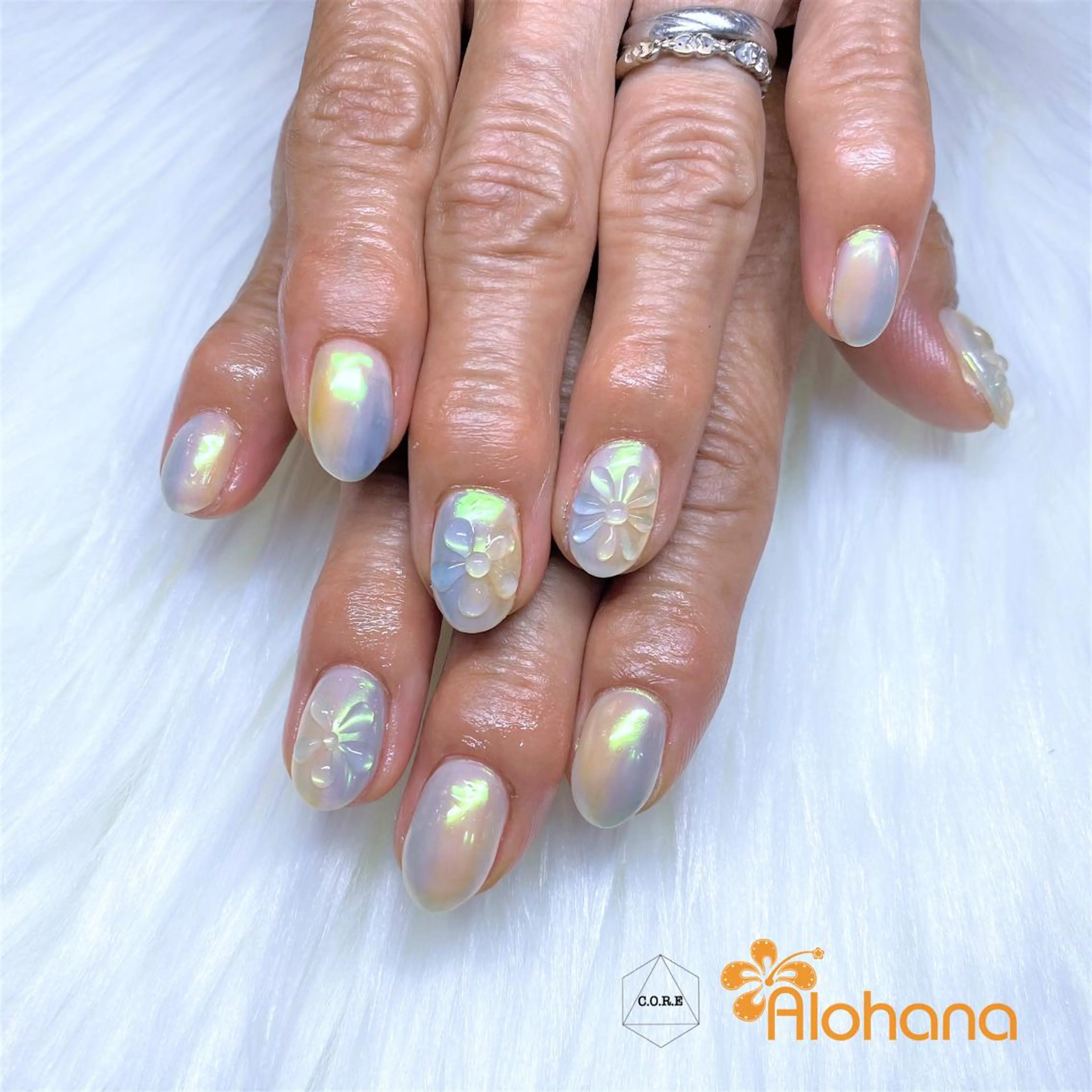 ネイル オーロラネイル ハンドネイル Alohana Minaのネイルデザイン