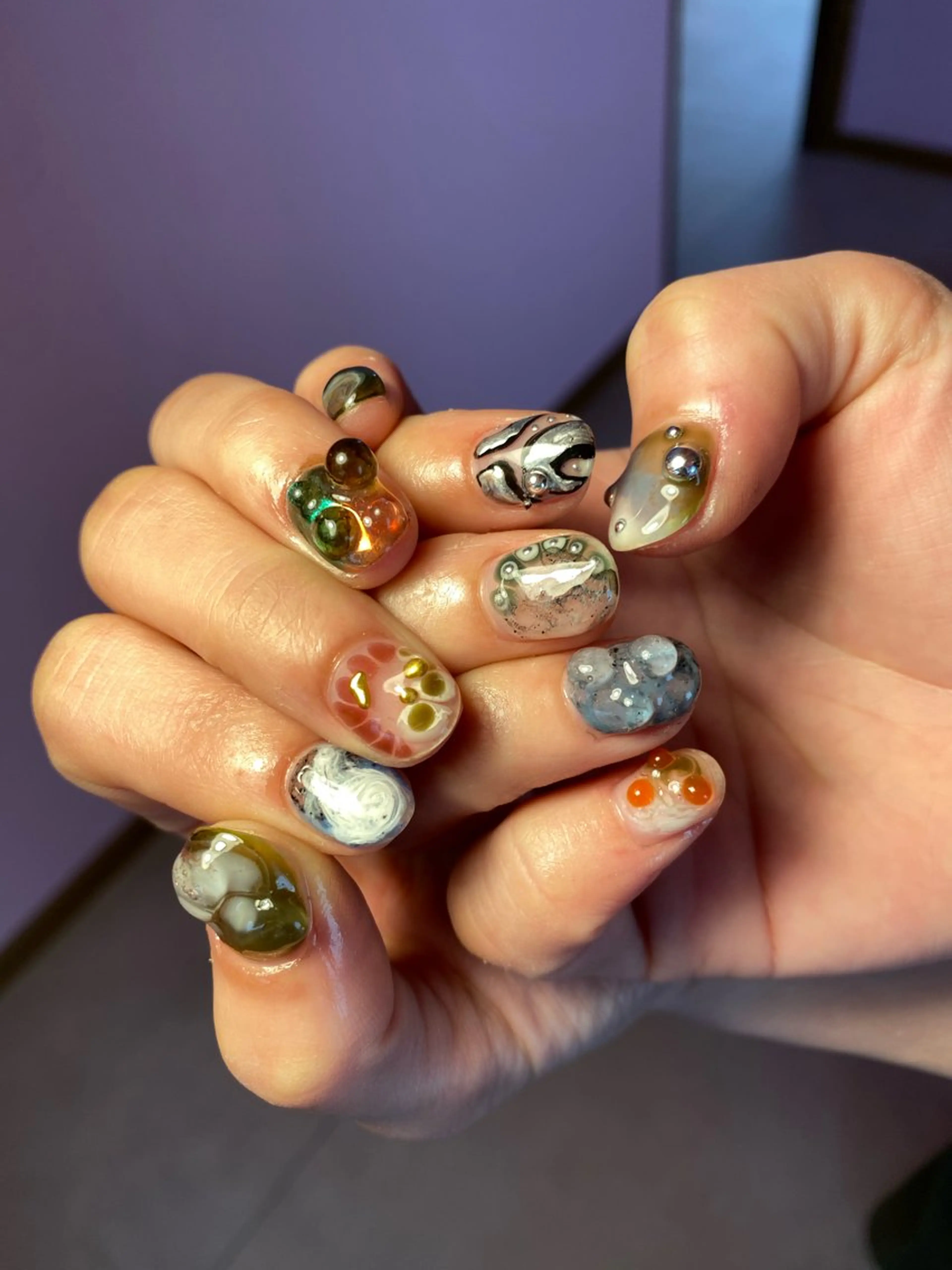 ネイル ニュアンスネイル ハンドネイル NICO nail　三軒茶屋店　ネイル＆アイラッシュ所属・oichan 𖦹°‧のネイルデザイン