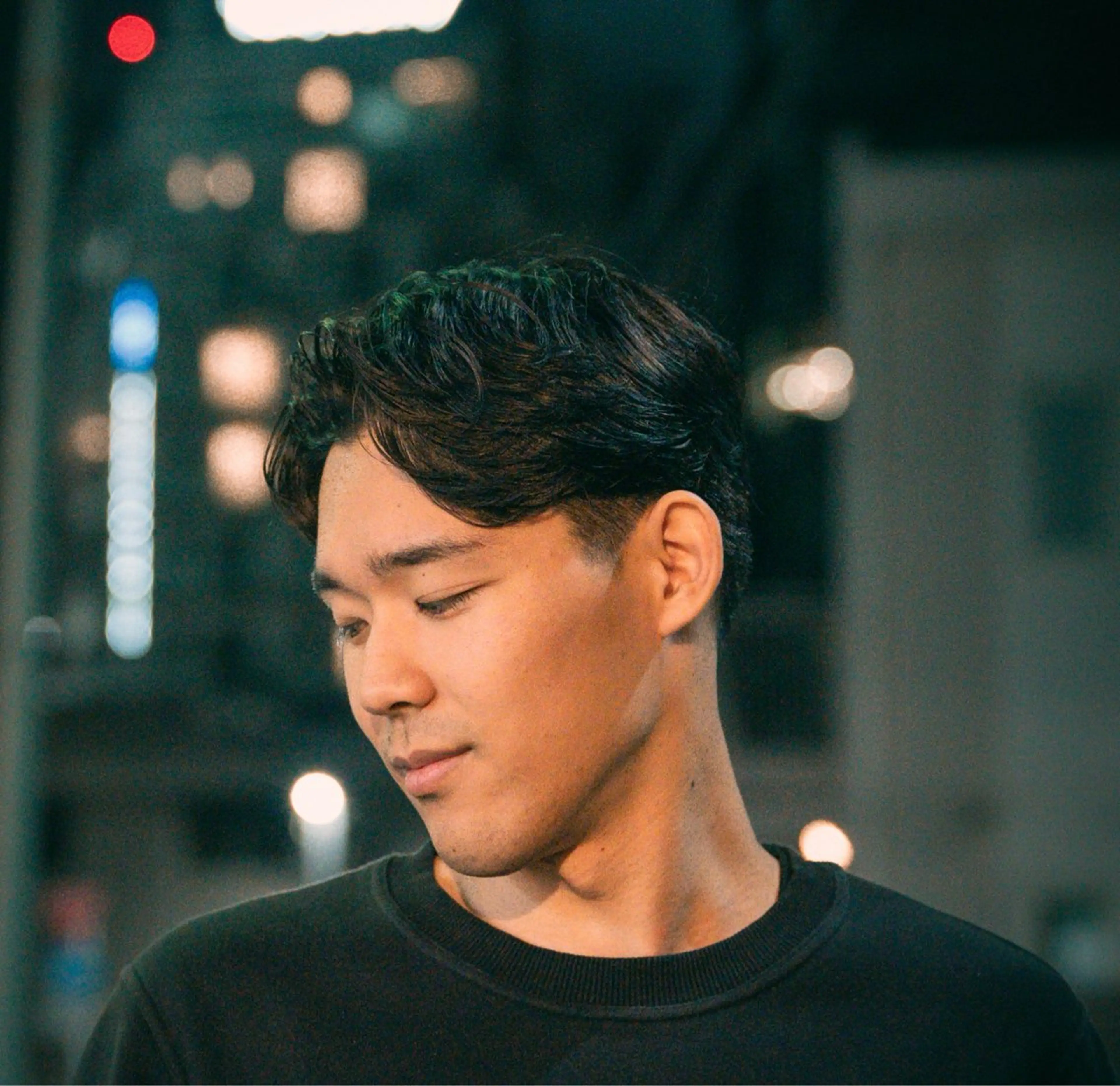 ショート カラー パーマ メンズ センターパート 🔗メンズサロン🔗 Kieのヘアスタイル