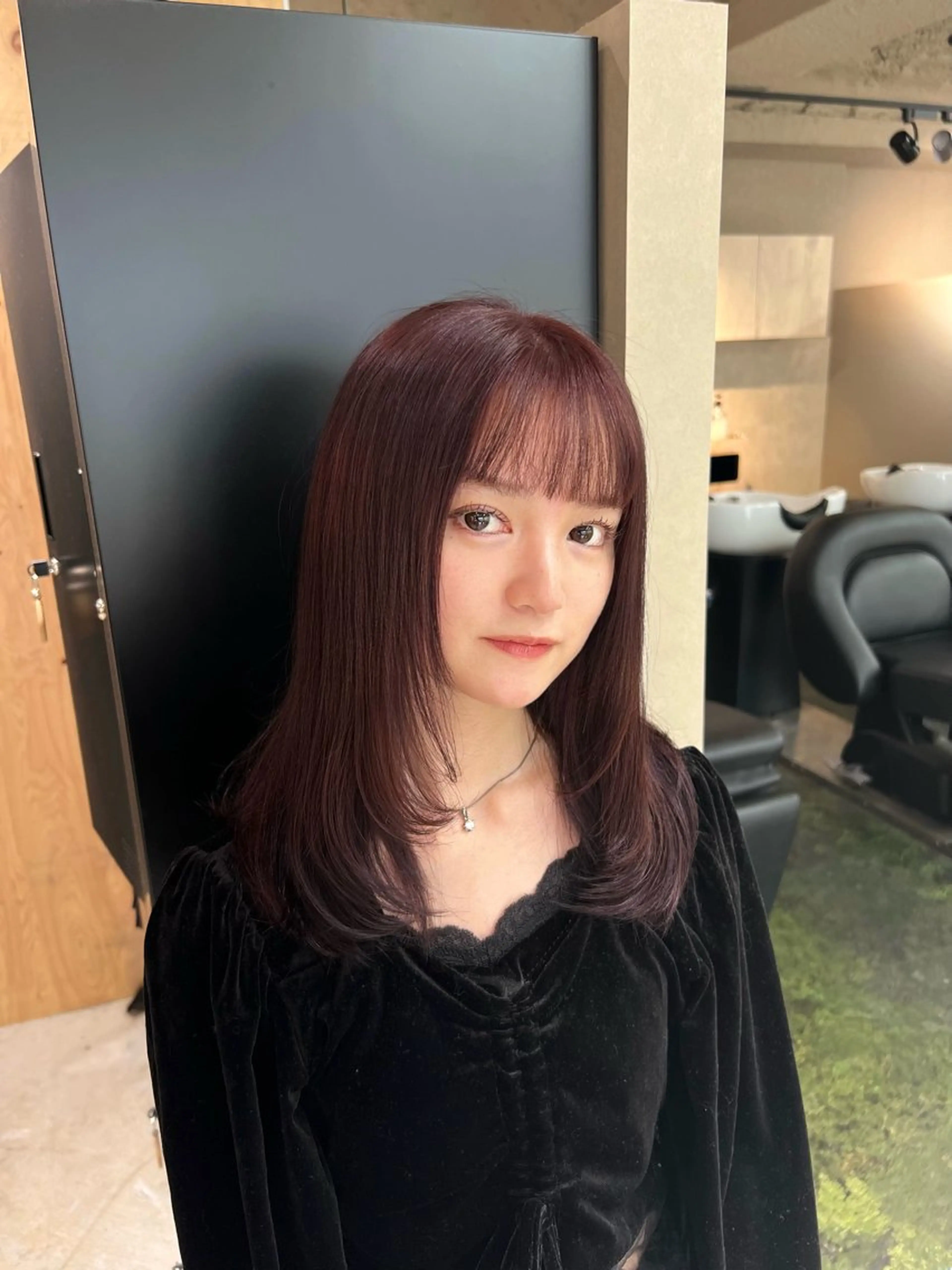 ミディアム カラー ヘアカラー トリートメント 💖梅田レイヤー💖 副店長Tsubasaのヘアスタイル