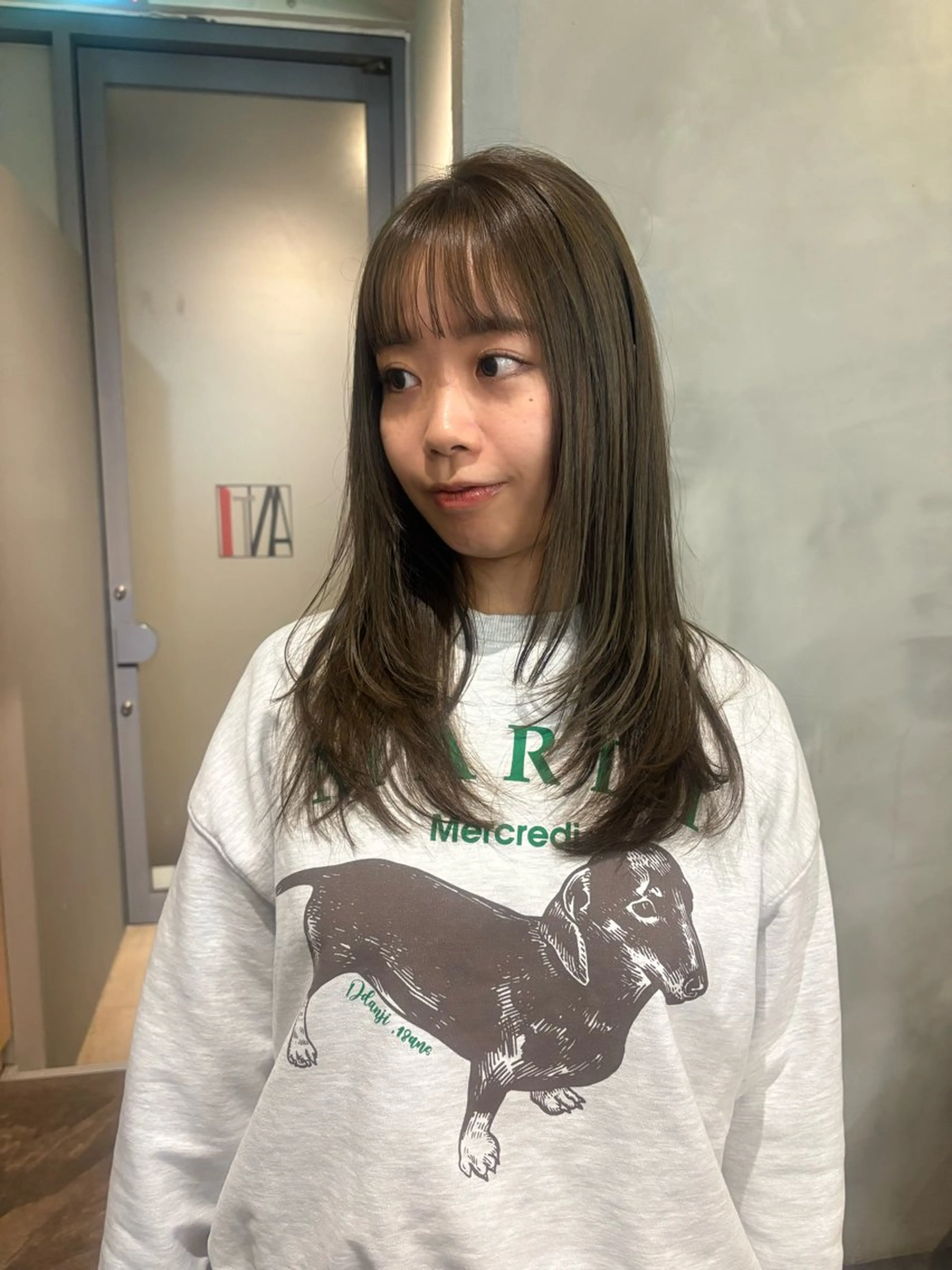 ロング ヘアカラー hanaka カット モデル募集中のヘアスタイル