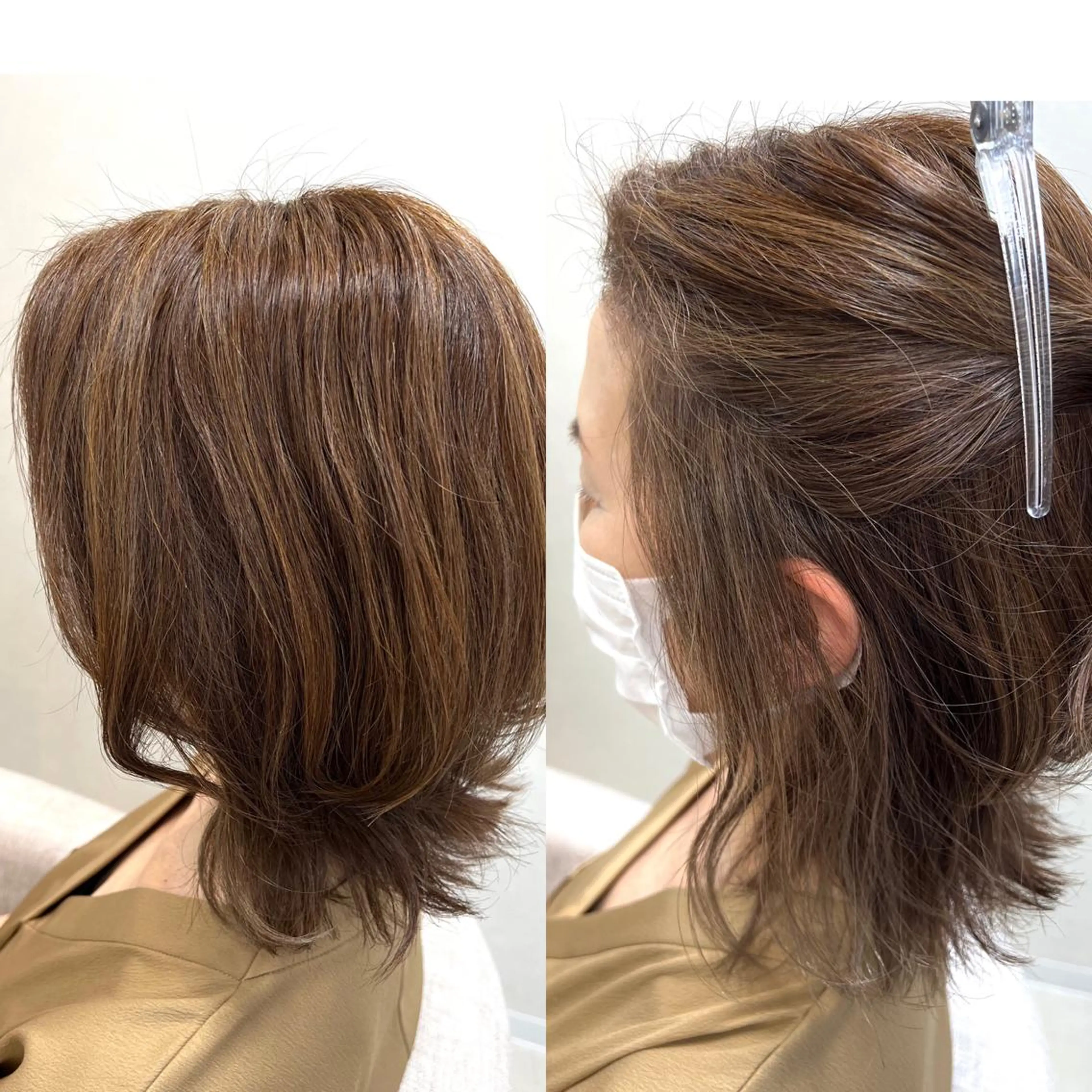 ショート ショート/白髪ぼかし 君和田若菜のヘアスタイル