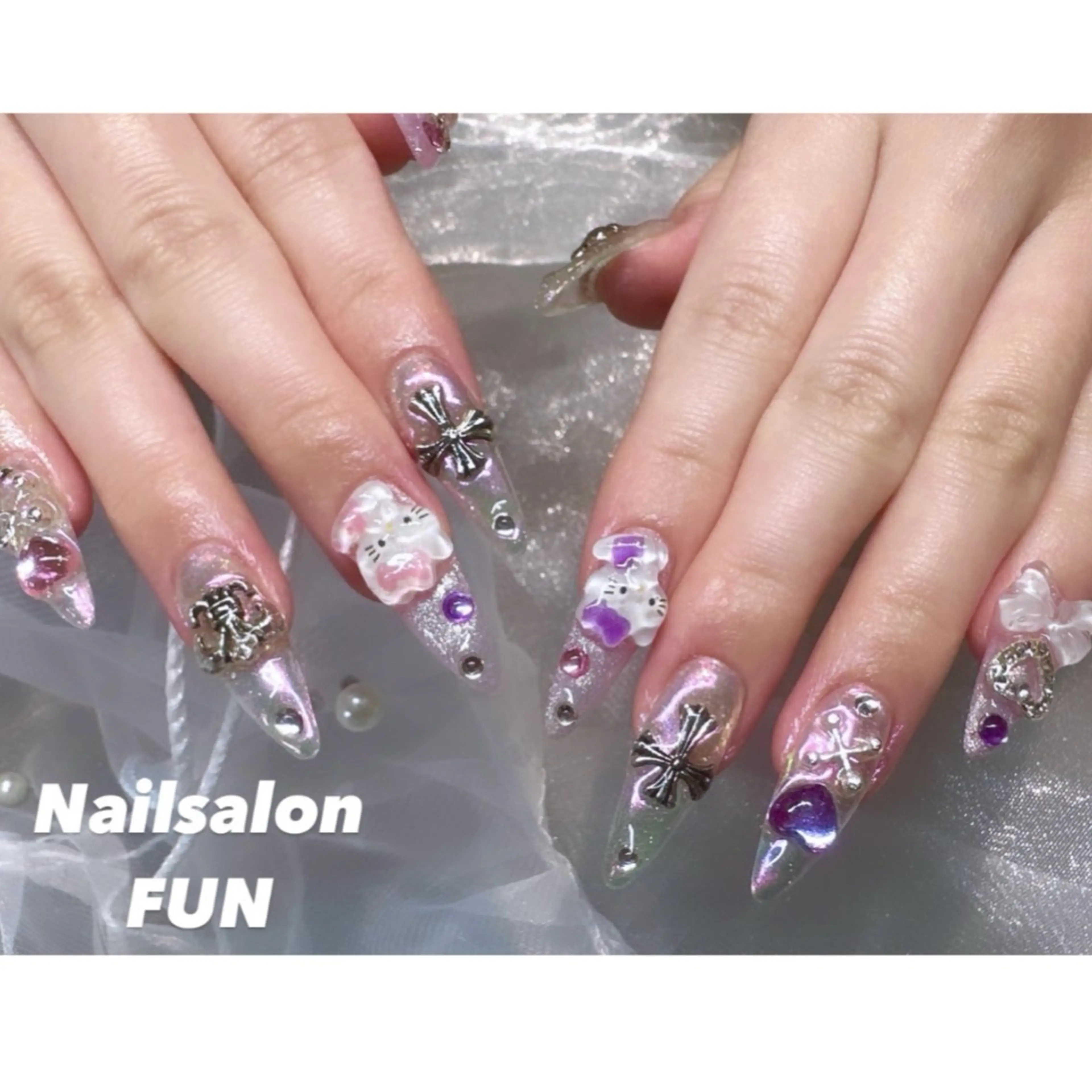 ネイル アートネイル ロングネイル メンズネイル ショートネイル ネイルチップ Nailsalon FUN🌈のネイルデザイン