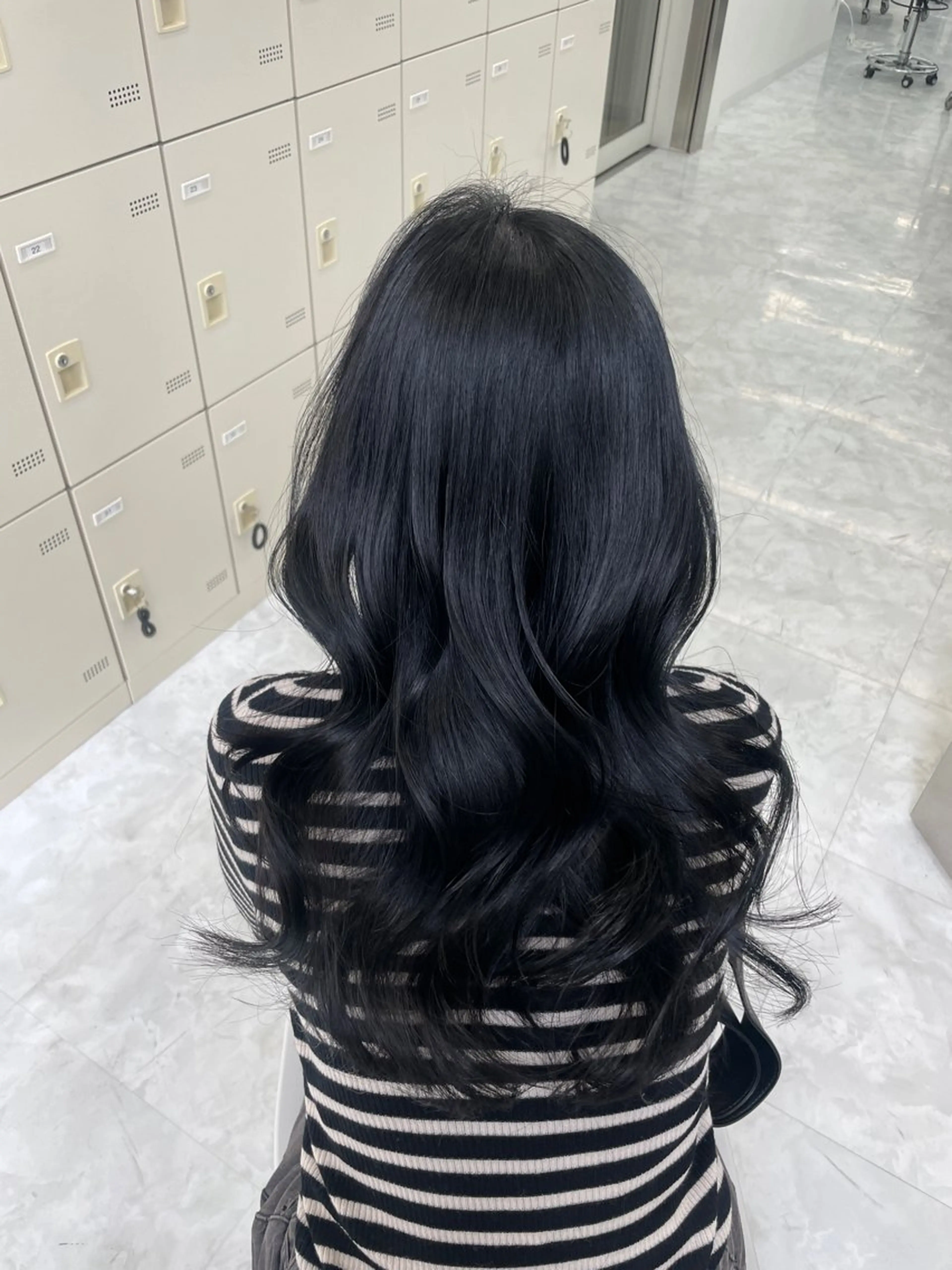 セミロング カット ヘアカラー MOE 福岡韓国ヘア✧︎のヘアスタイル