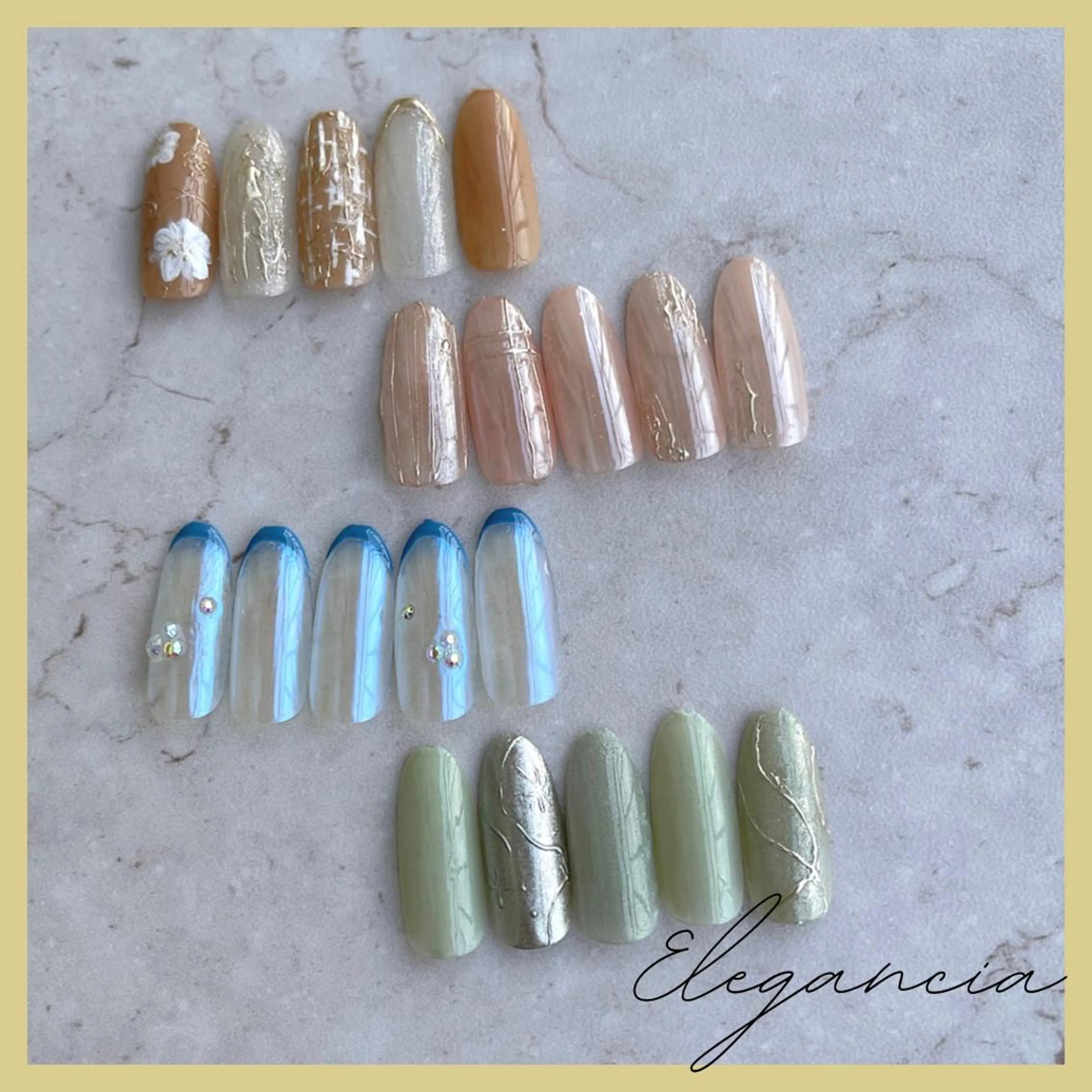 カラー ネイル ハンドネイル Elegancia. Hiromiのネイルデザイン