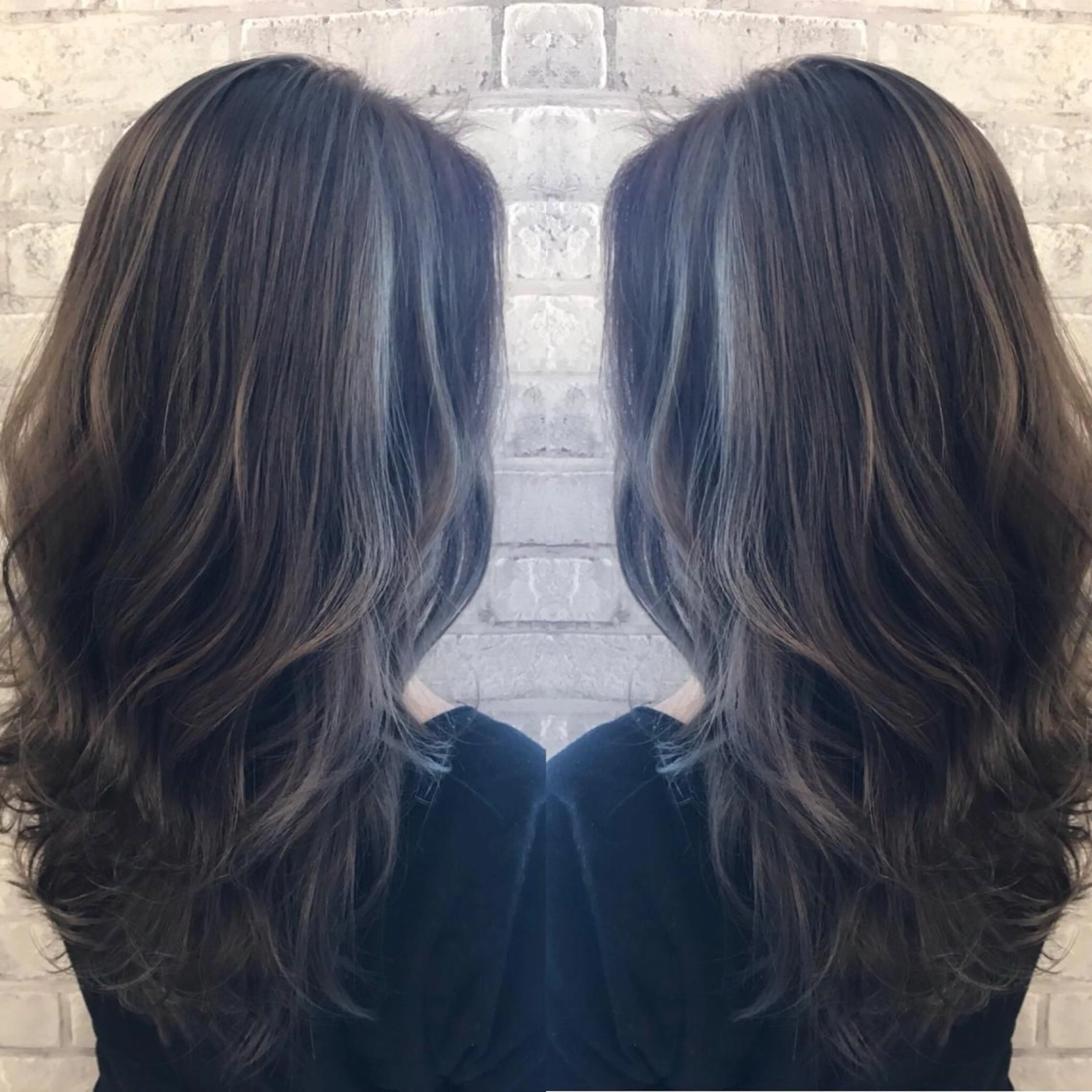 セミロング カラー EARTH 越谷店のヘアスタイル