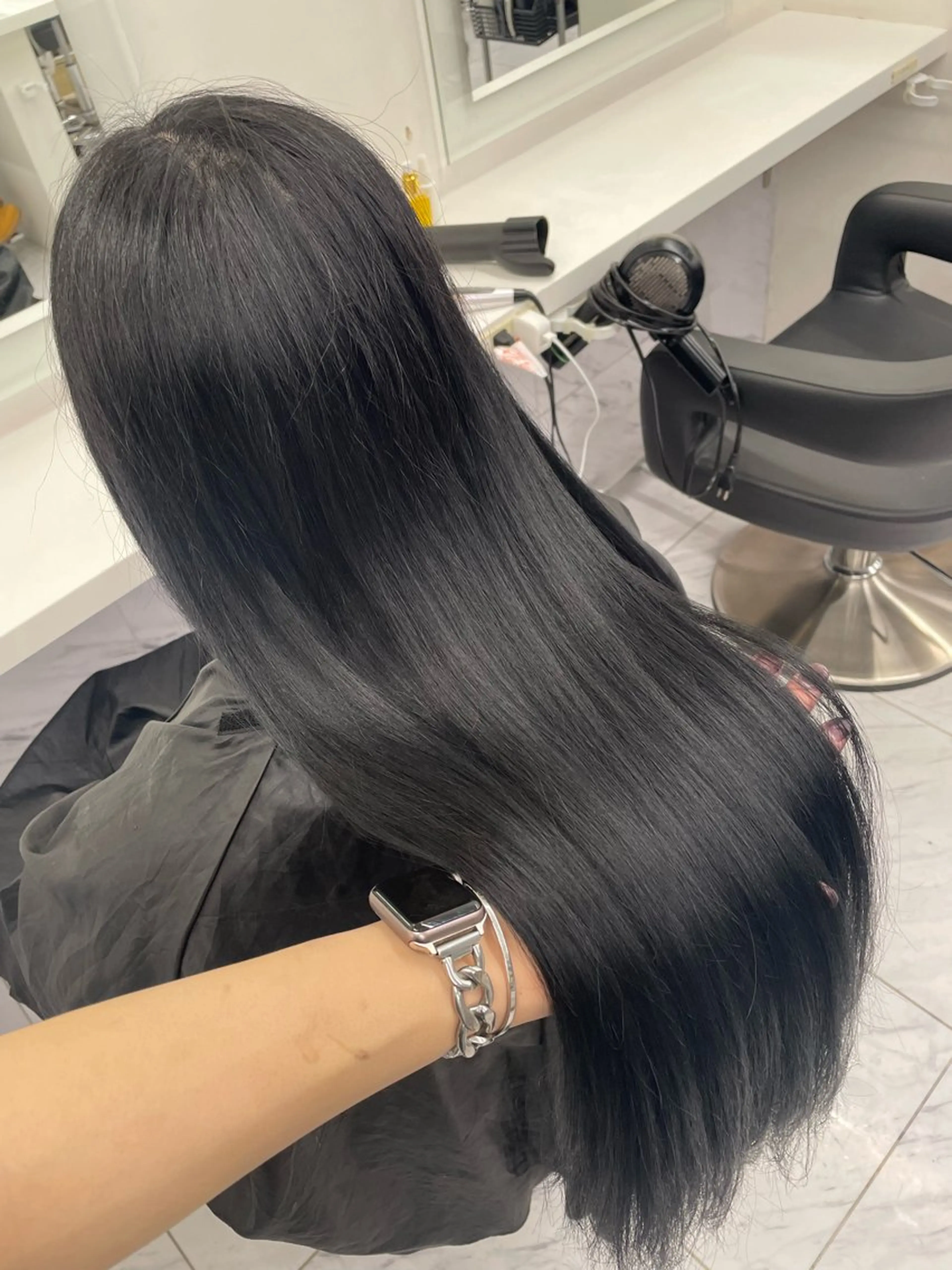 ロング ヘアカラー トリートメント 🤍透明感/韓国風/ レイヤー/優大🤍のヘアスタイル