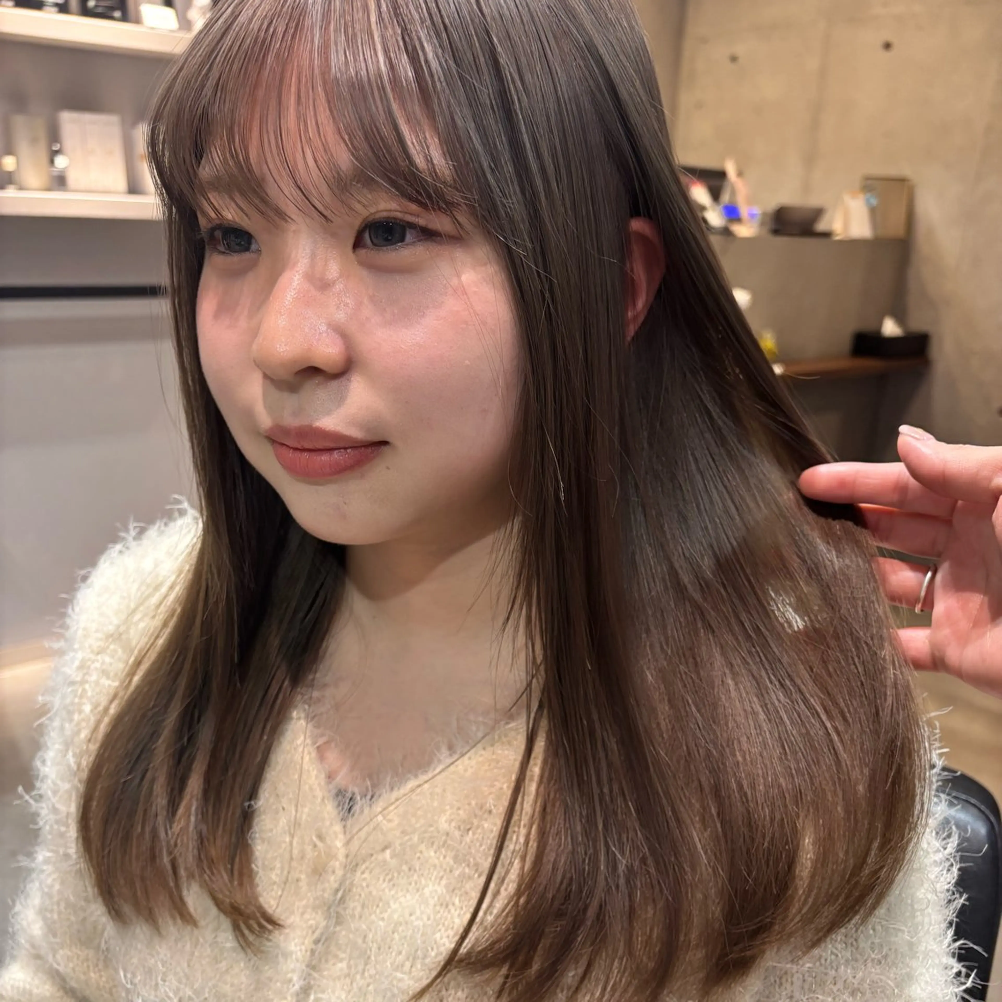 ロング カラー ヘアカラー 🍑おおしまくるみ 🍑暖色/ボブのヘアスタイル