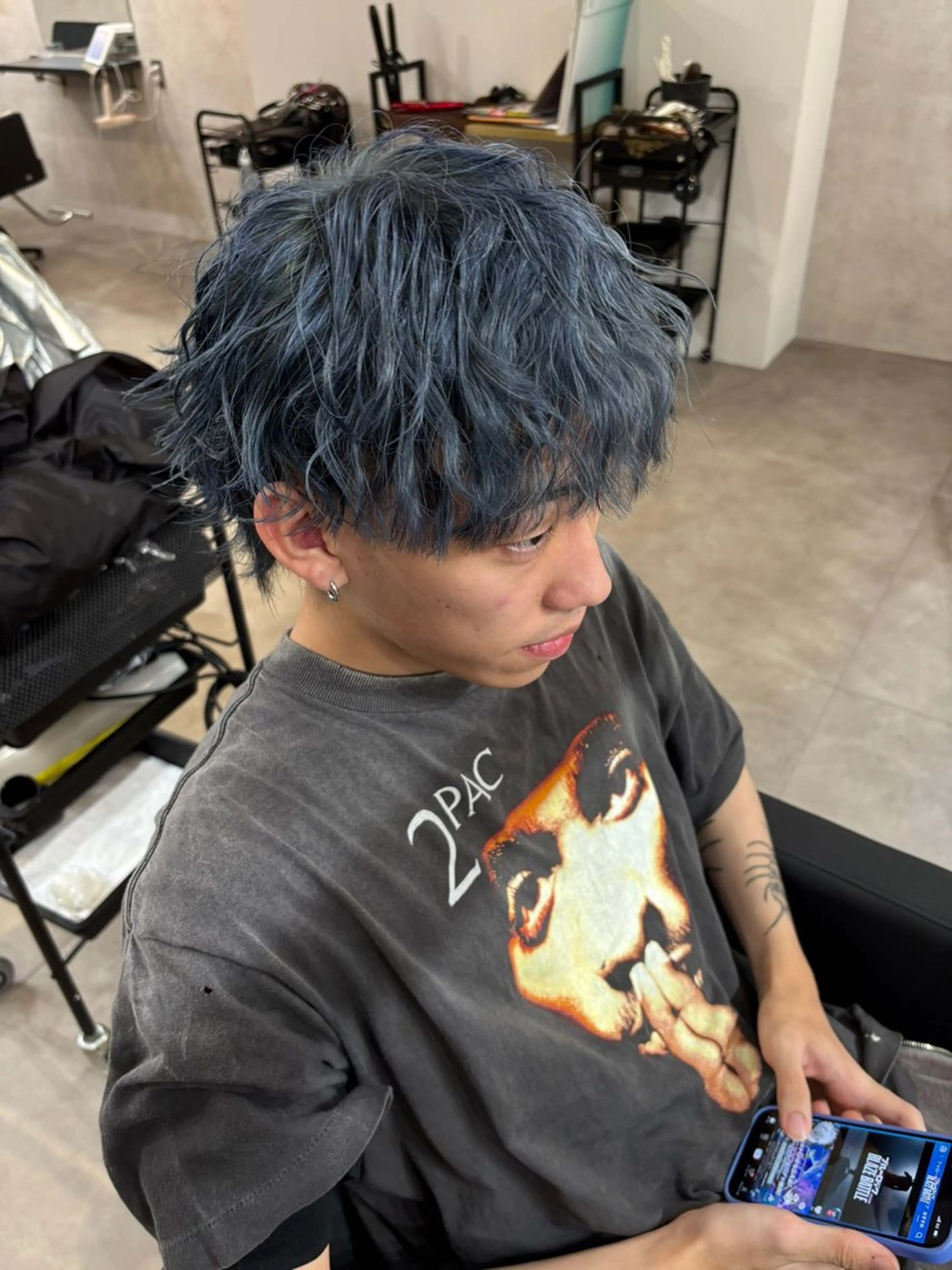 カラー ブルーカラー 透明感カラー 似合わせカット/わだ リュウシンのヘアスタイル