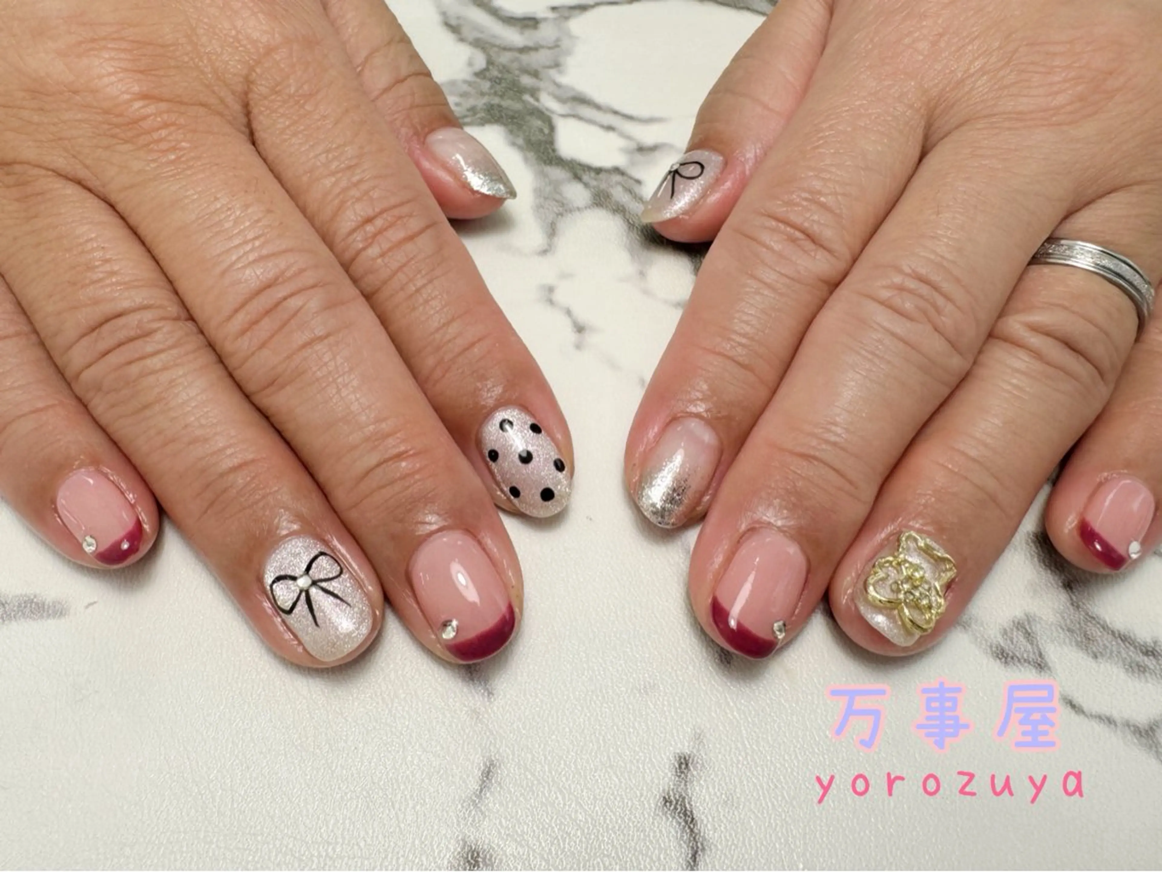ネイル アートネイル 持ち込み ハンドネイル ☆ YOROZUYA..のネイルデザイン