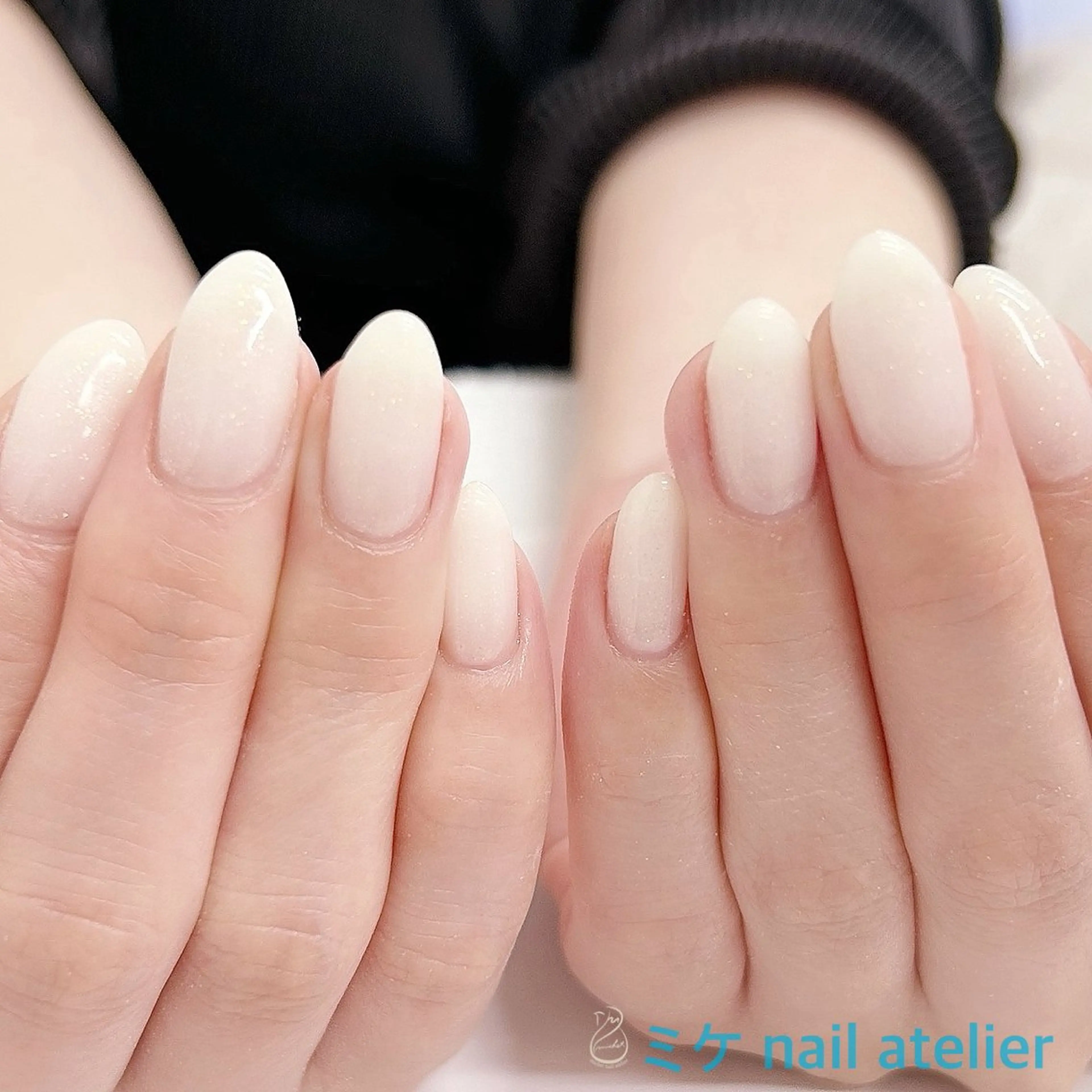 ネイル ジェルネイル ワンカラーネイル シンプルネイル ホワイト h. rikaのネイルデザイン