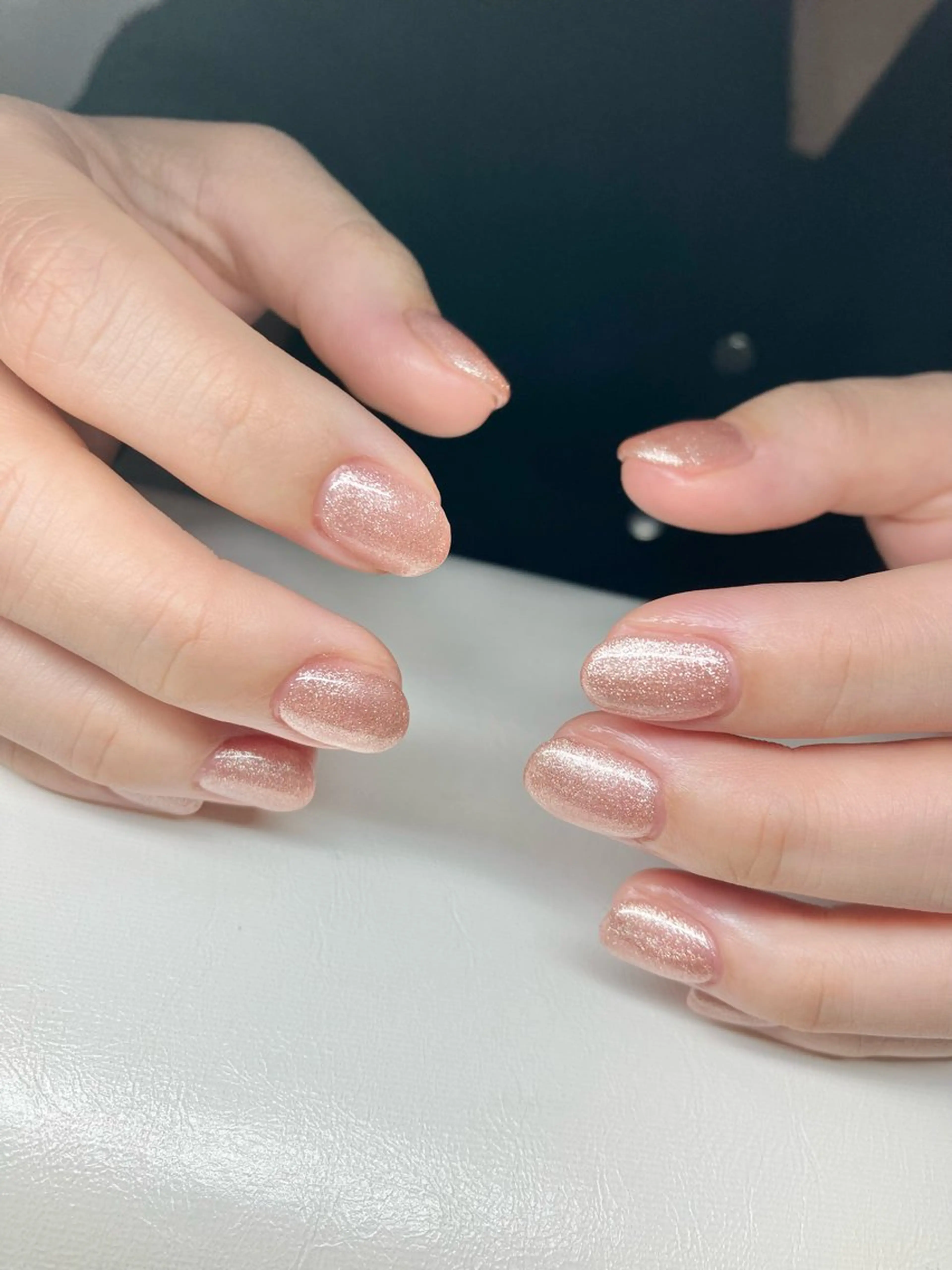 ネイル ラメ(グリッター) ワンカラーネイル ハンドネイル Re:na-ju mayuのネイルデザイン