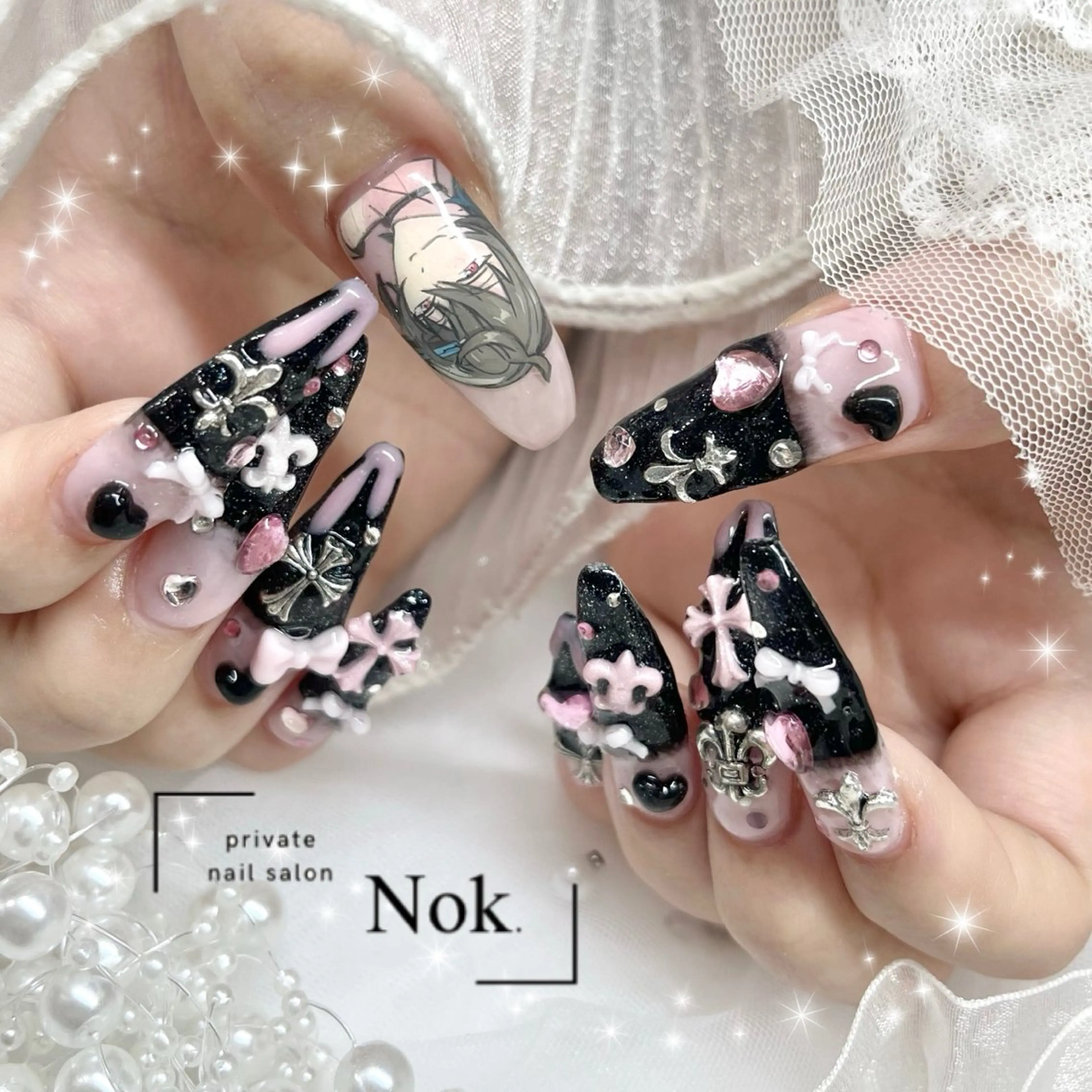 ネイル ハンドネイル 池袋痛ネイル Nok. 渡辺のネイルデザイン