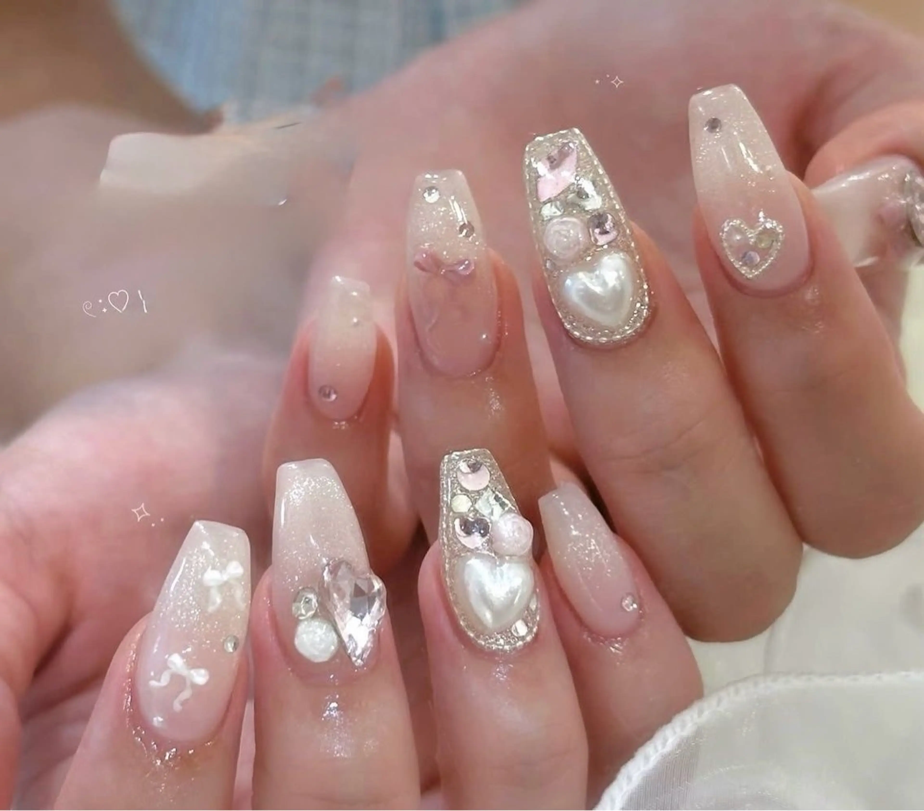 ネイル 韓国ネイル ニュアンスネイル シンプルネイル 春ネイル バレンタイン Nihonthy Nail 新宿所属・Nihonthy Nail 新宿のネイルデザイン