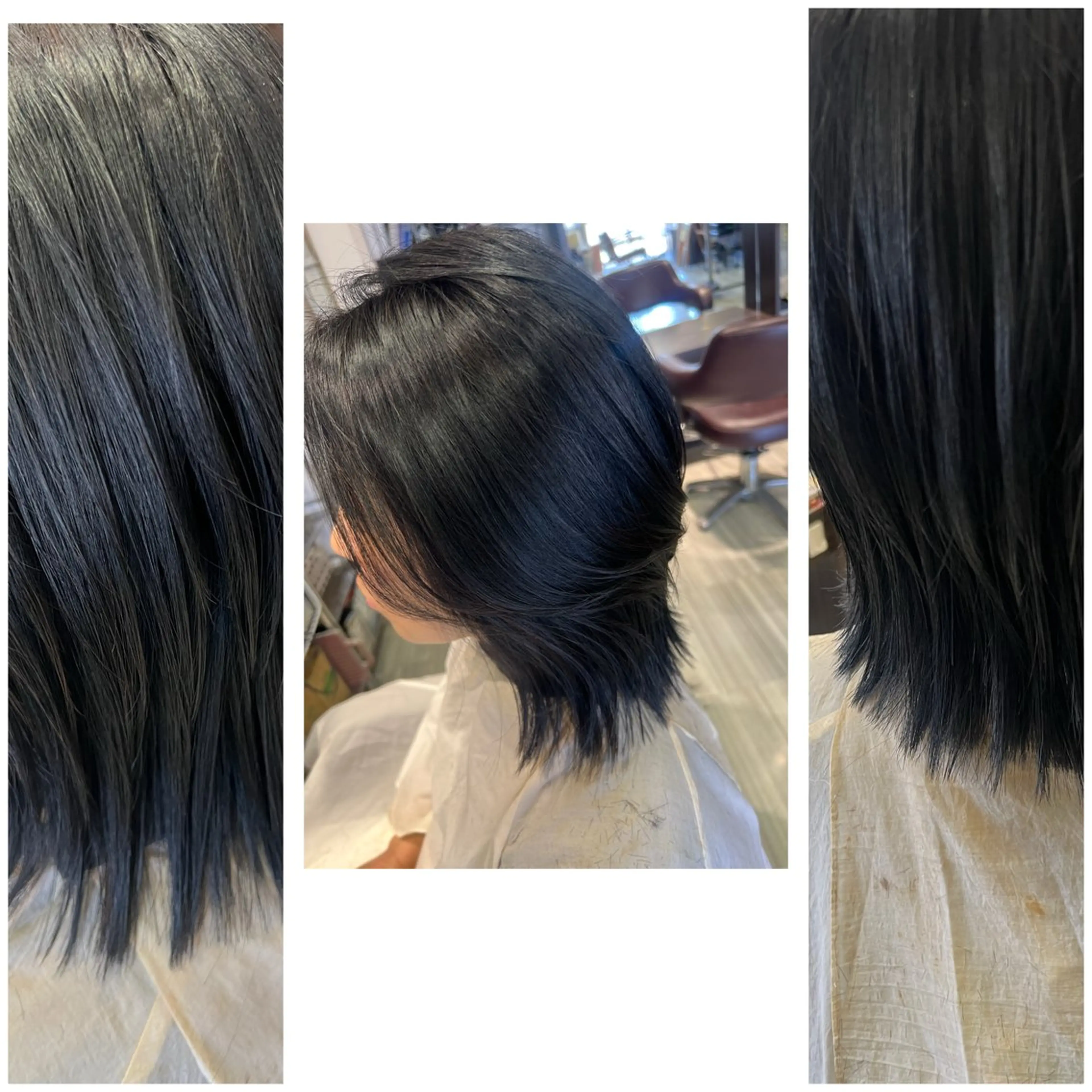 セミロング トリートメント 【南草津】髪質改善 ヘナカラー＆縮毛矯正のヘアスタイル