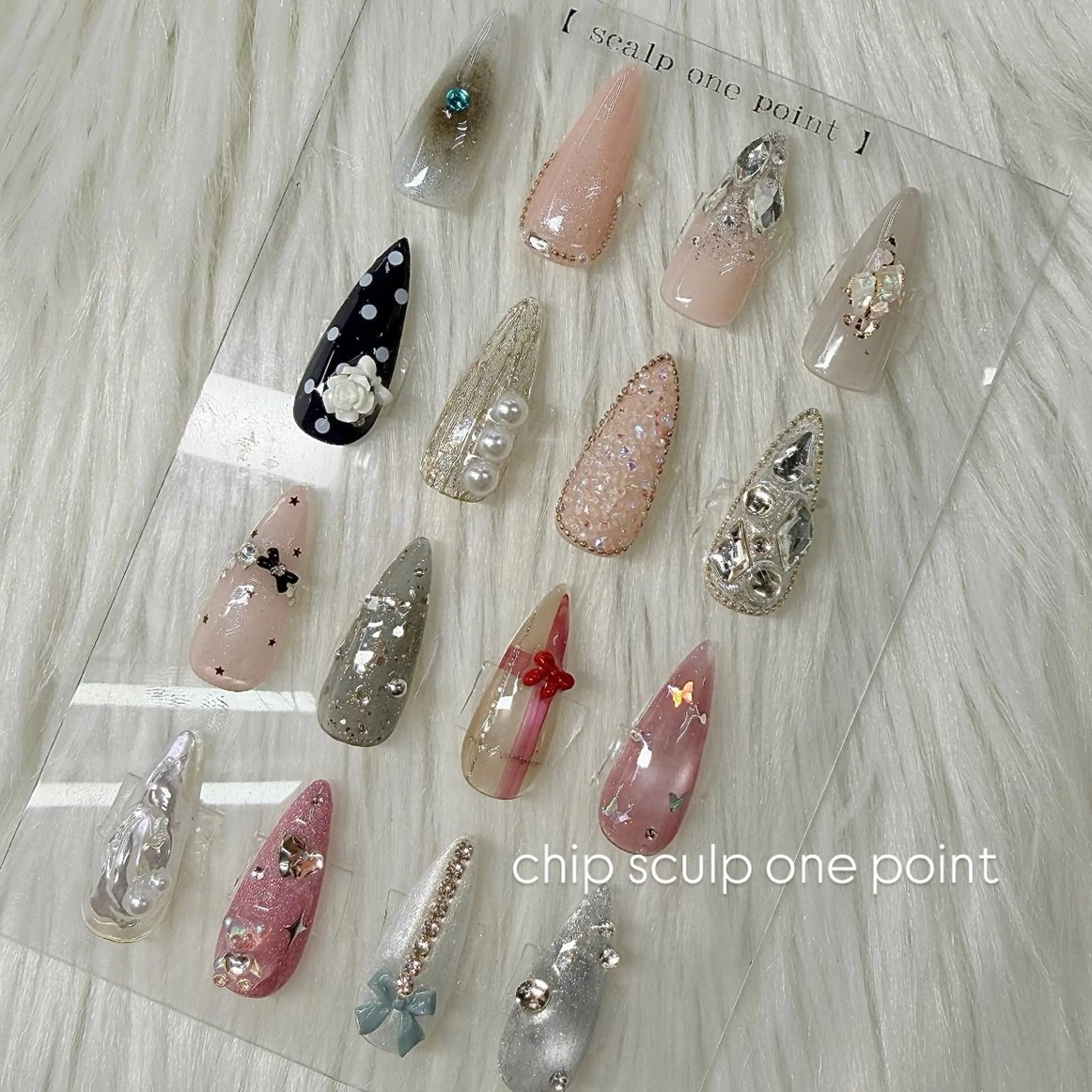 ⭐️オフなし⭐️チップスカルプ1ポイントアート⛓️の写真