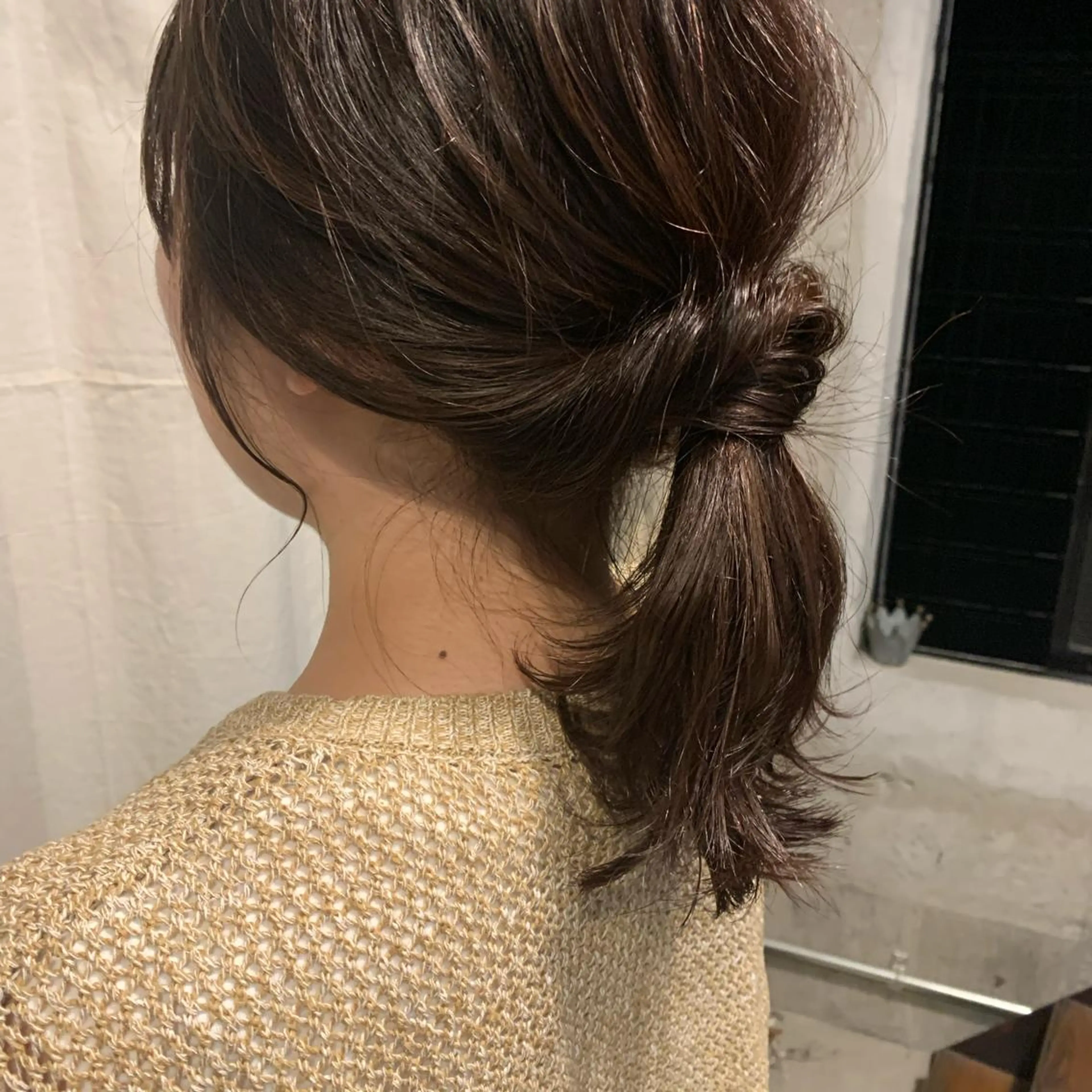 ミディアム カラー ヘアアレンジ 西山 紗耶香🪽 透明感カラー/ボブのヘアスタイル