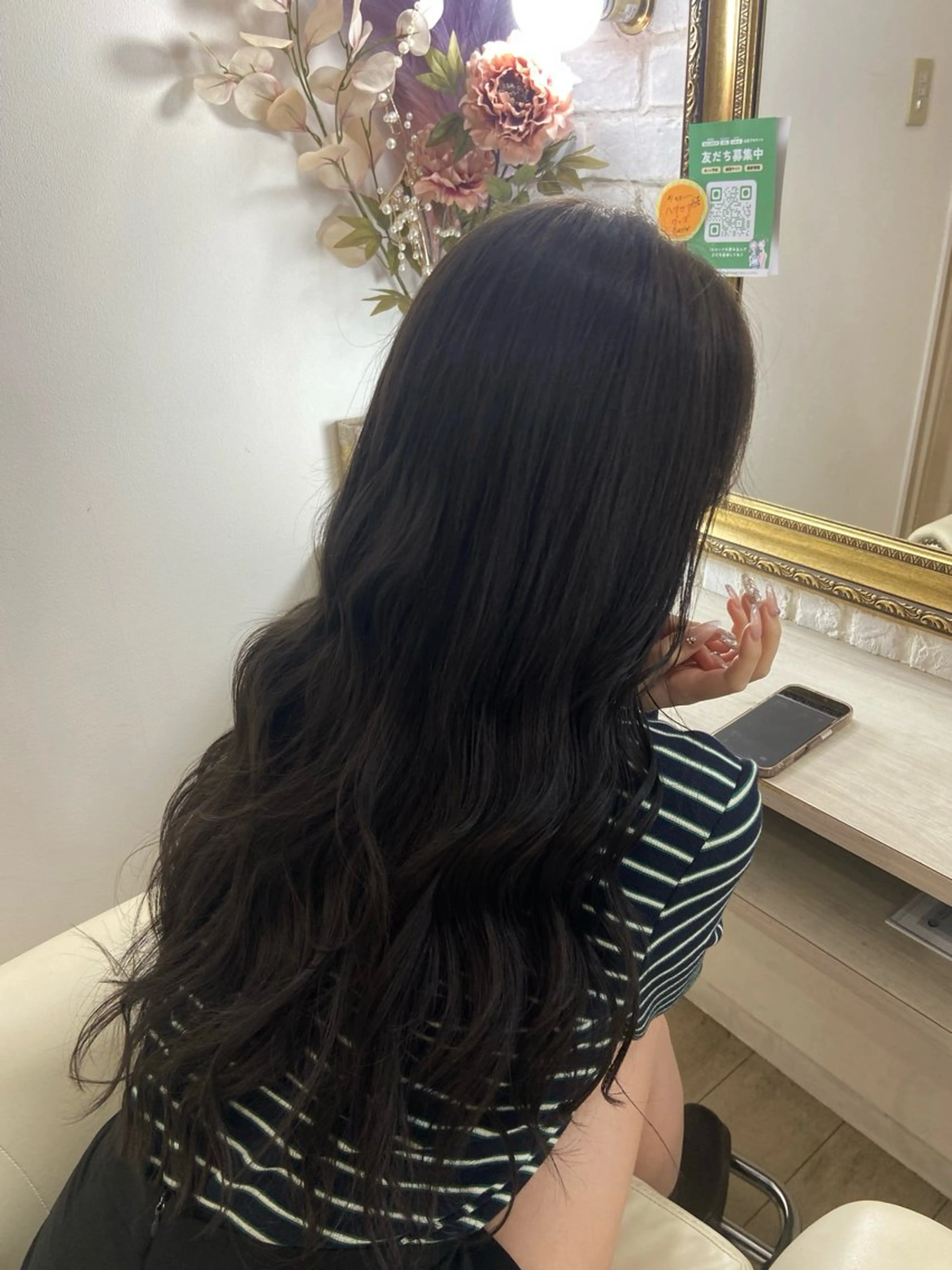ロング ヘアカラー 小田部 愛のヘアスタイル