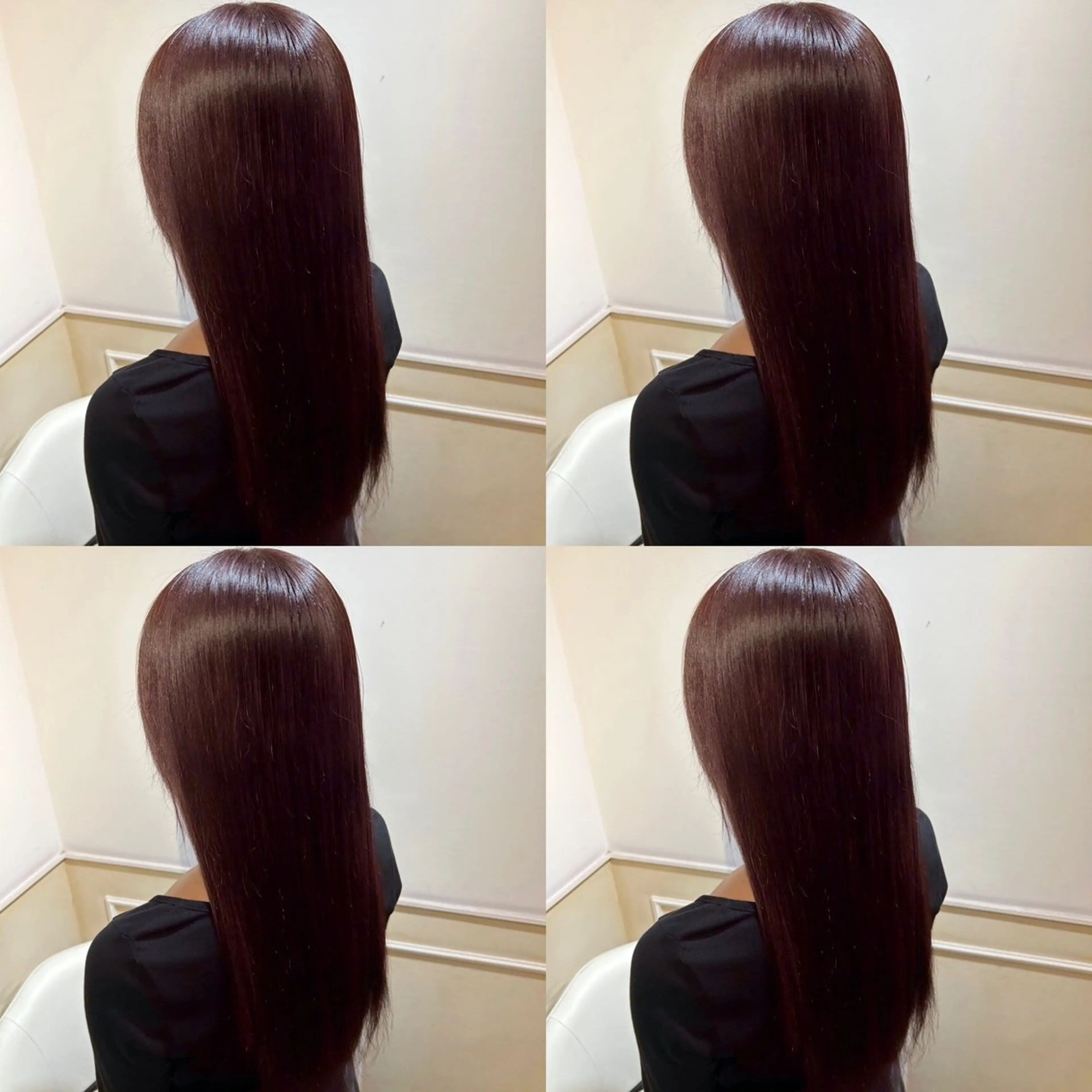 ロング カラー ラベンダーカラー 髪質改善 レイヤーカット/ 縮毛矯正🇰🇷早坂のヘアスタイル