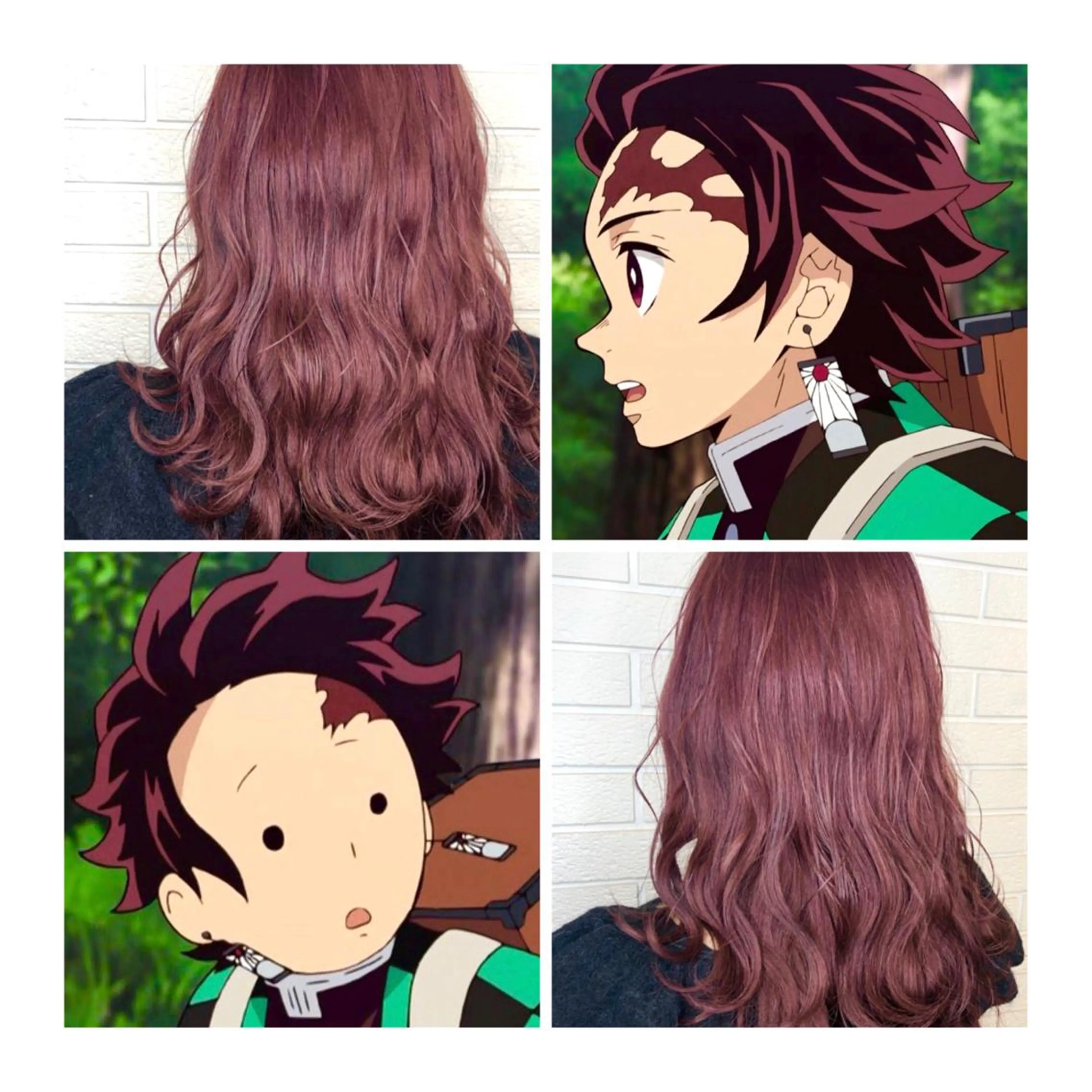 セミロング カラー レッドカラー TSUNO🦖 派手髪/オタク美容師のヘアスタイル