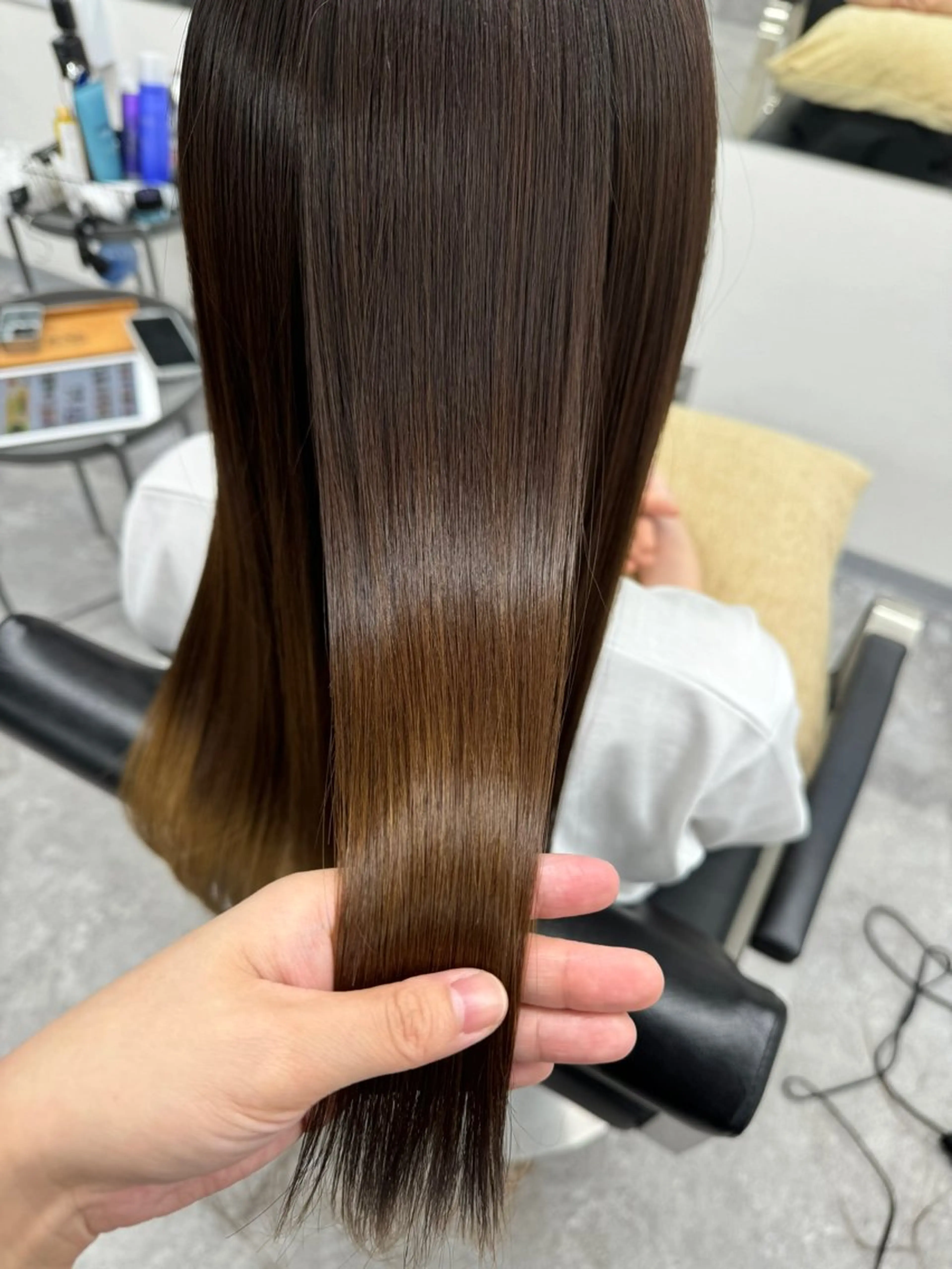 ロング 髪質改善 トリートメント 酸熱トリートメント 髪質改善メニュー 長井 美佐子のヘアスタイル