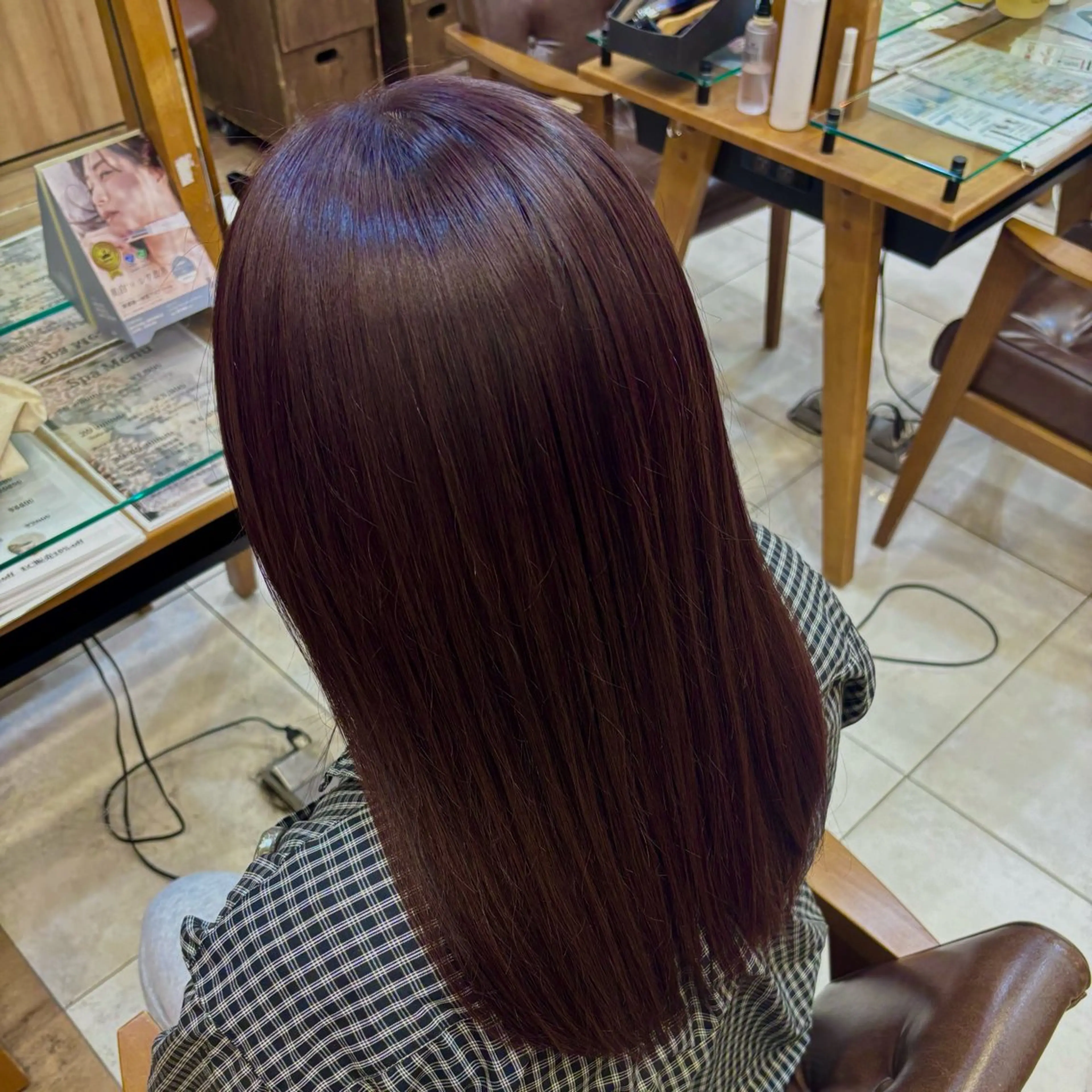 カラー ラベンダーカラー 新原 陽那のヘアスタイル