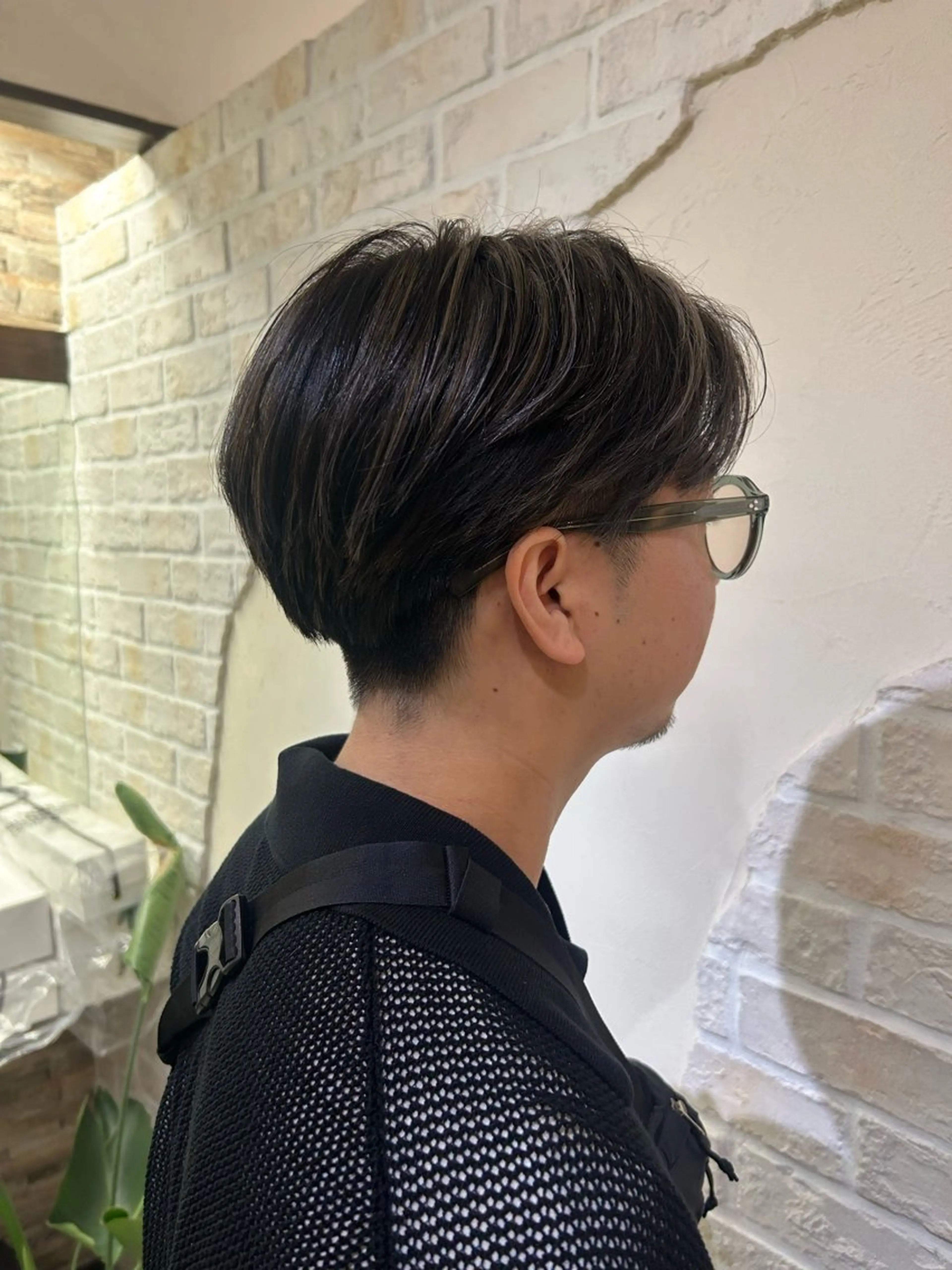 カラー メンズ 赤星 さえのヘアスタイル