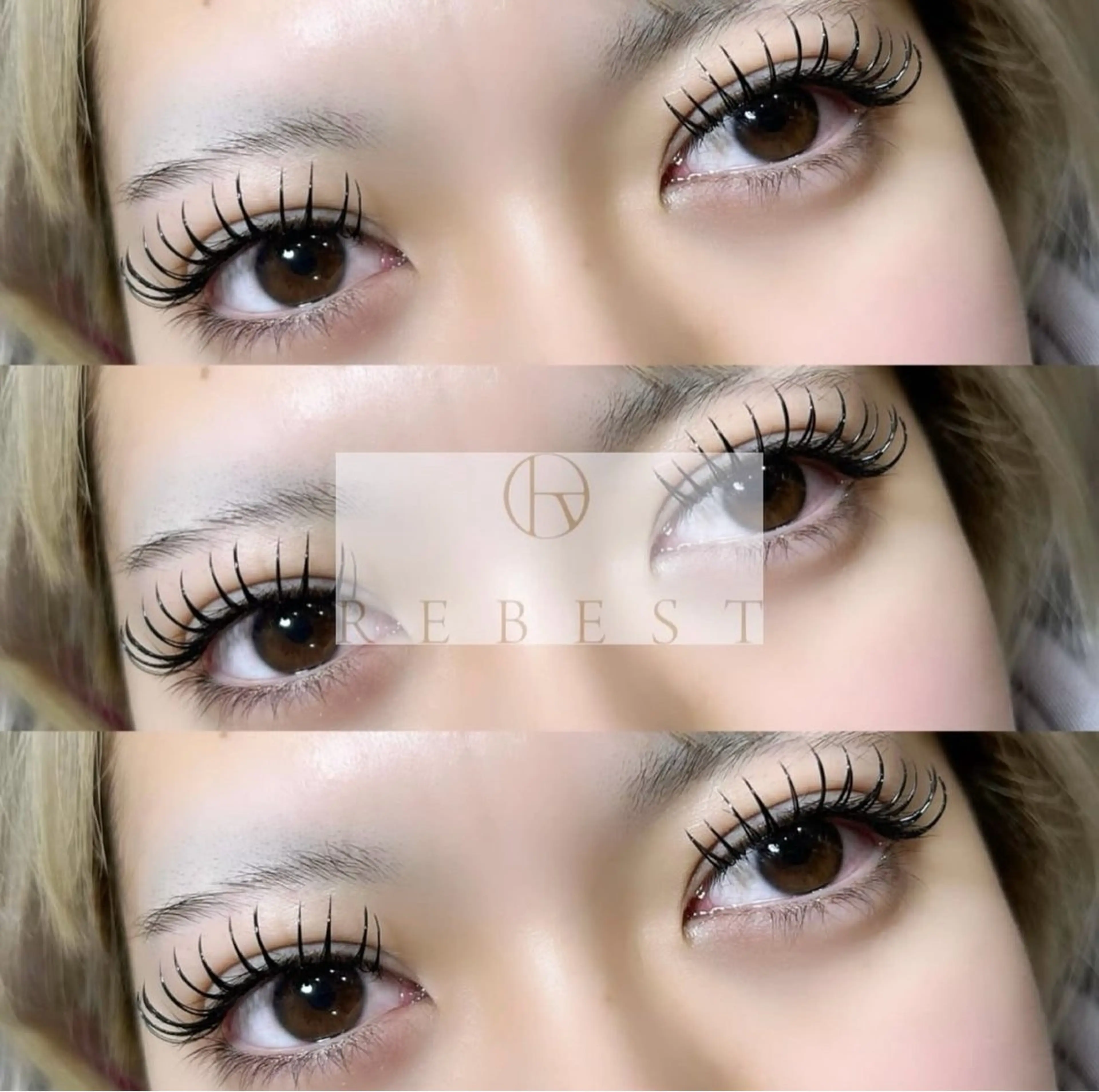 マツエク・マツパ フラットラッシュ yuuka REBEST心斎橋のマツエク・マツパデザイン