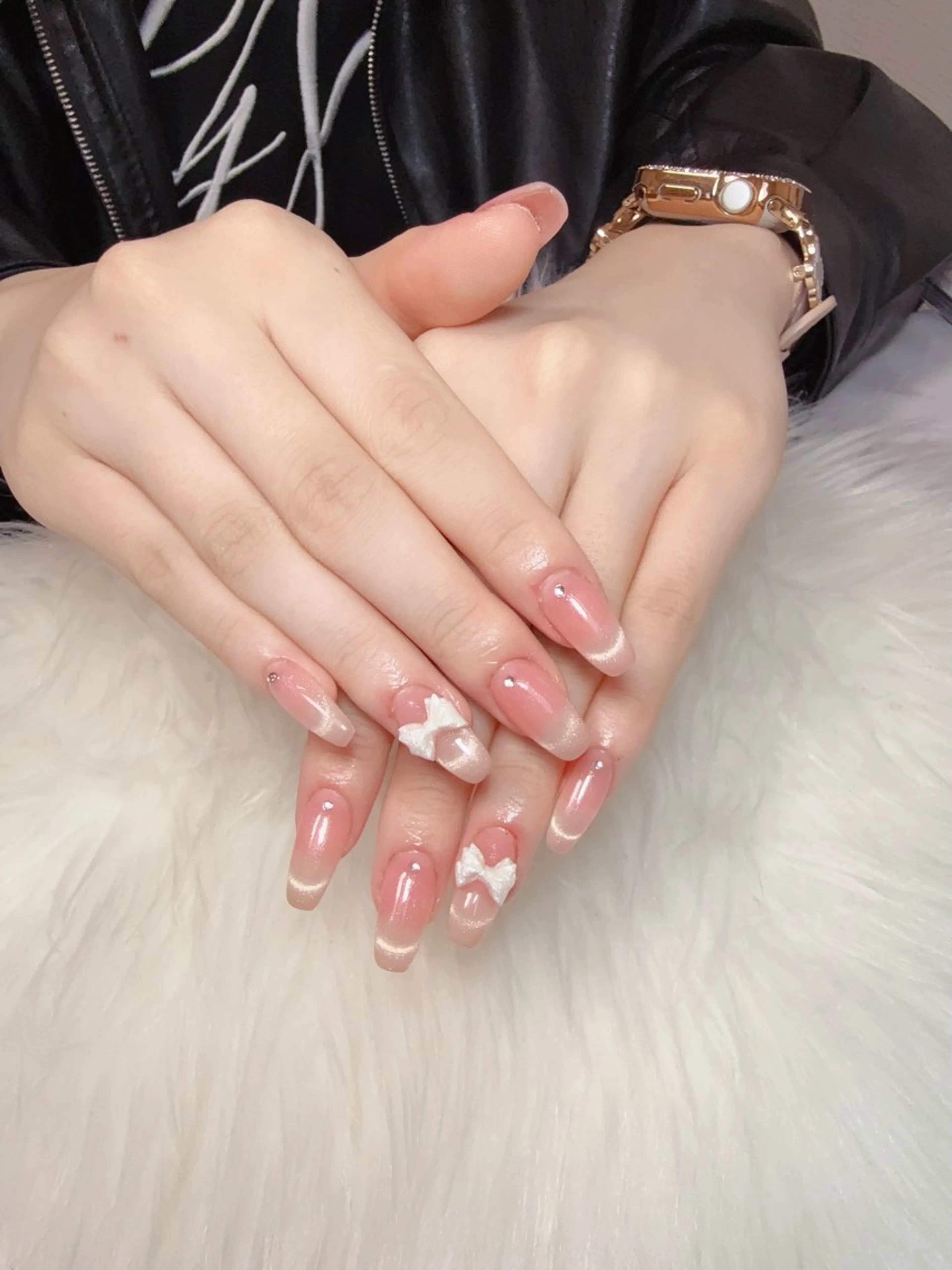 ネイル フレンチネイル マグネットネイル マグネットフレンチ 西野 カナのネイルデザイン