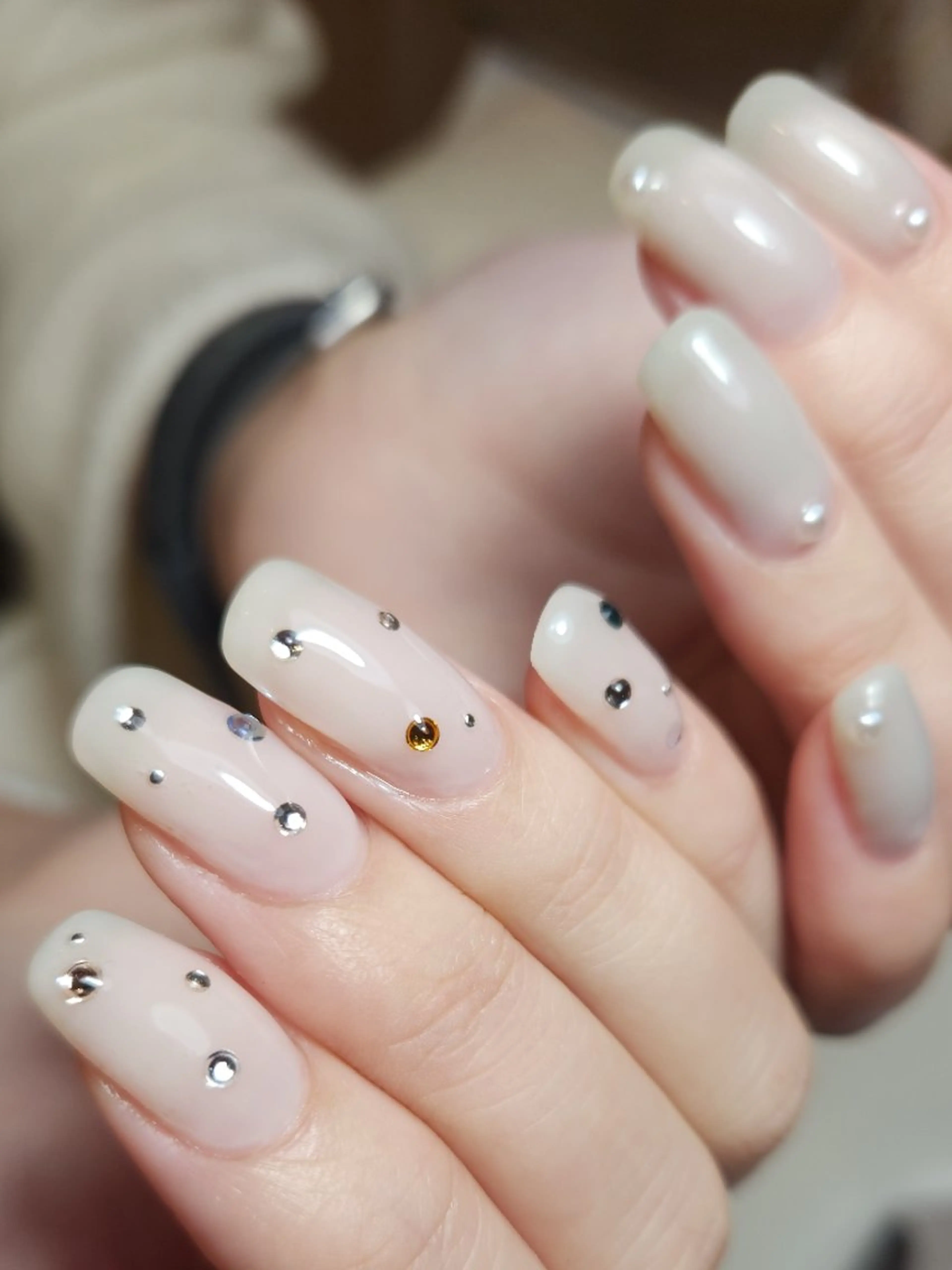 ネイル ニュアンスネイル 冬ネイル ハンドネイル NailSalon  N.中目黒のネイルデザイン