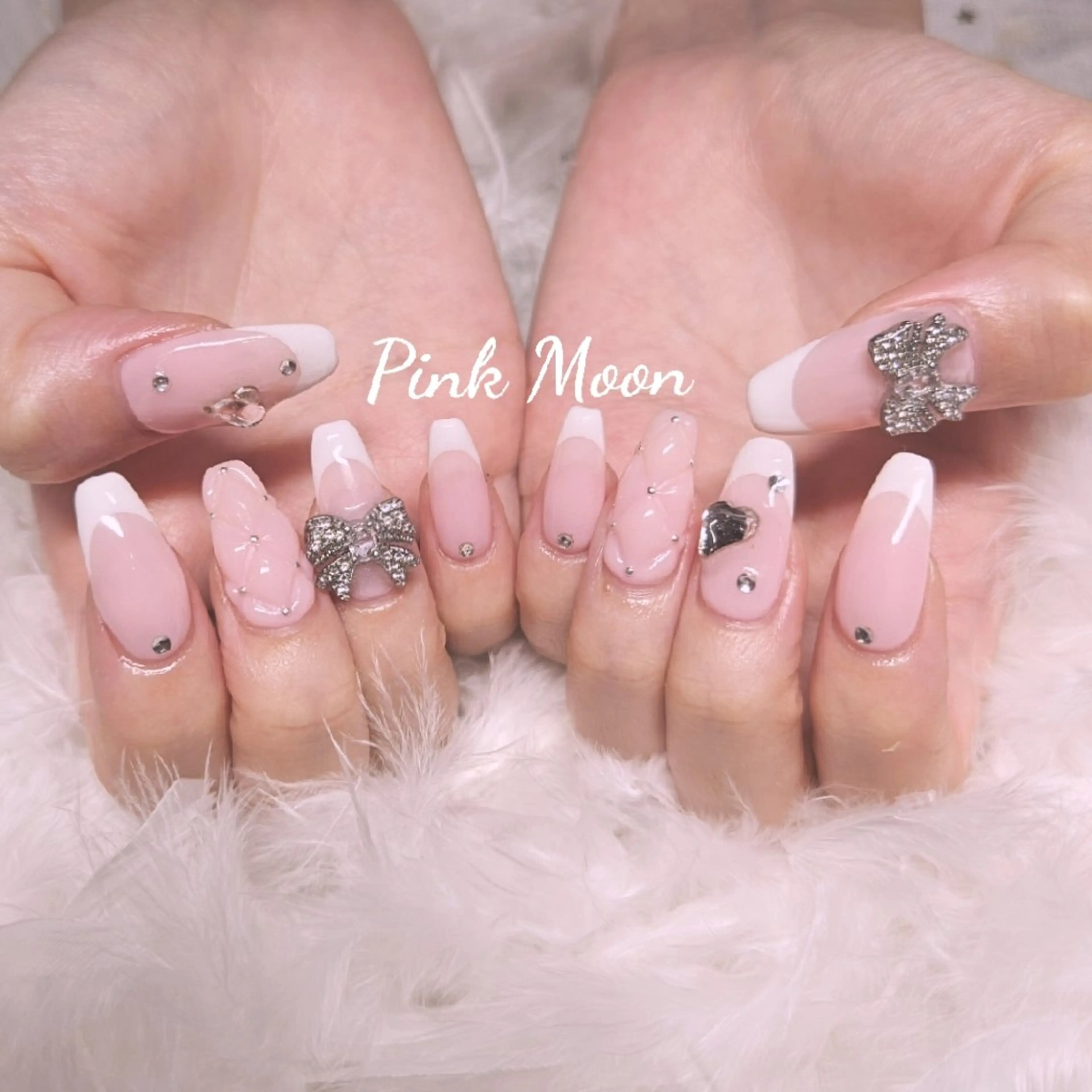 ネイル ハンドネイル PinkMoon Nozomiのネイルデザイン