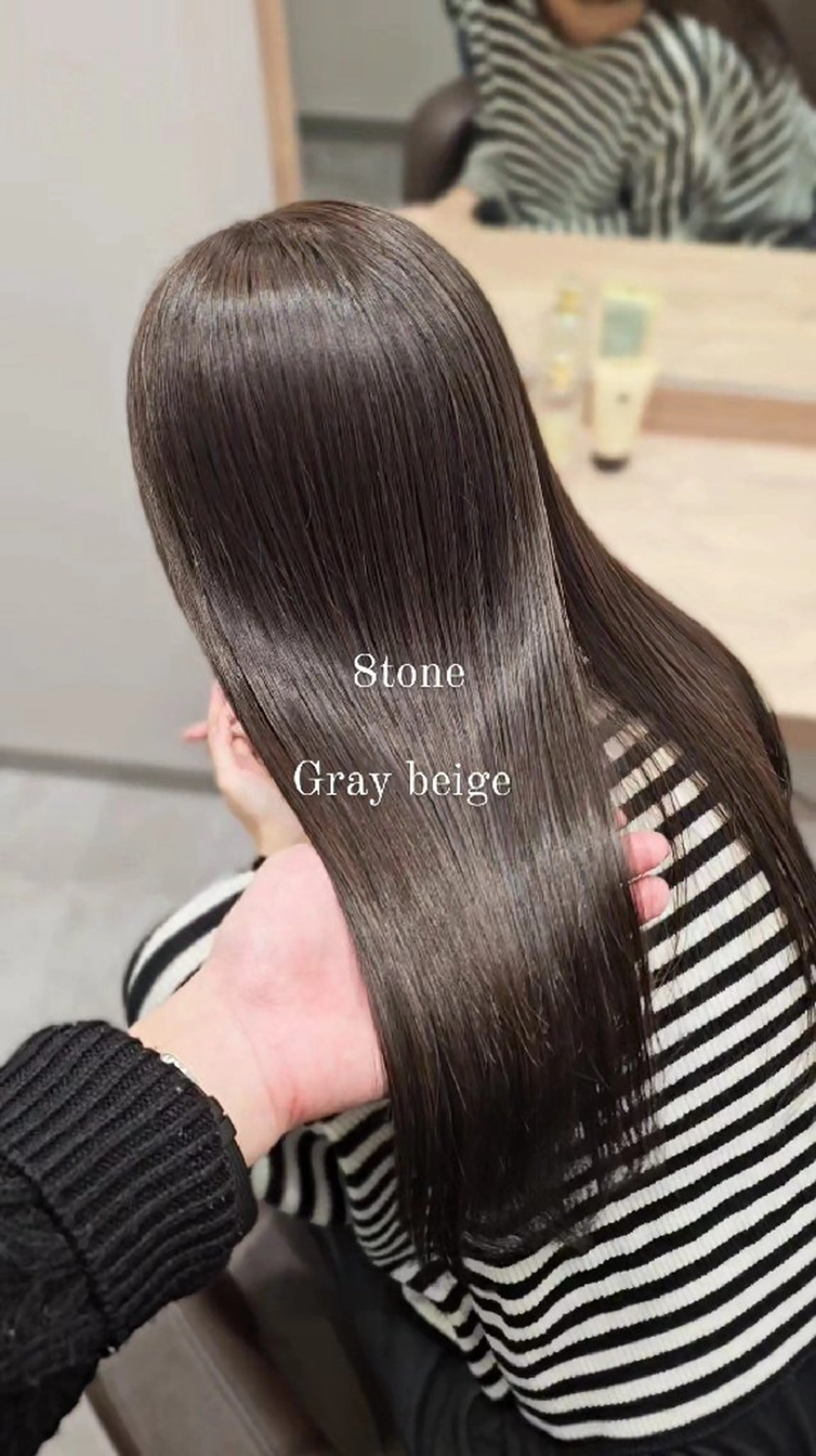 セミロング カラー ベージュカラー グレージュ カット ヘアカラー トリートメント 髪質改善美容師が作る 透明感カラー杉山太貴のヘアスタイル