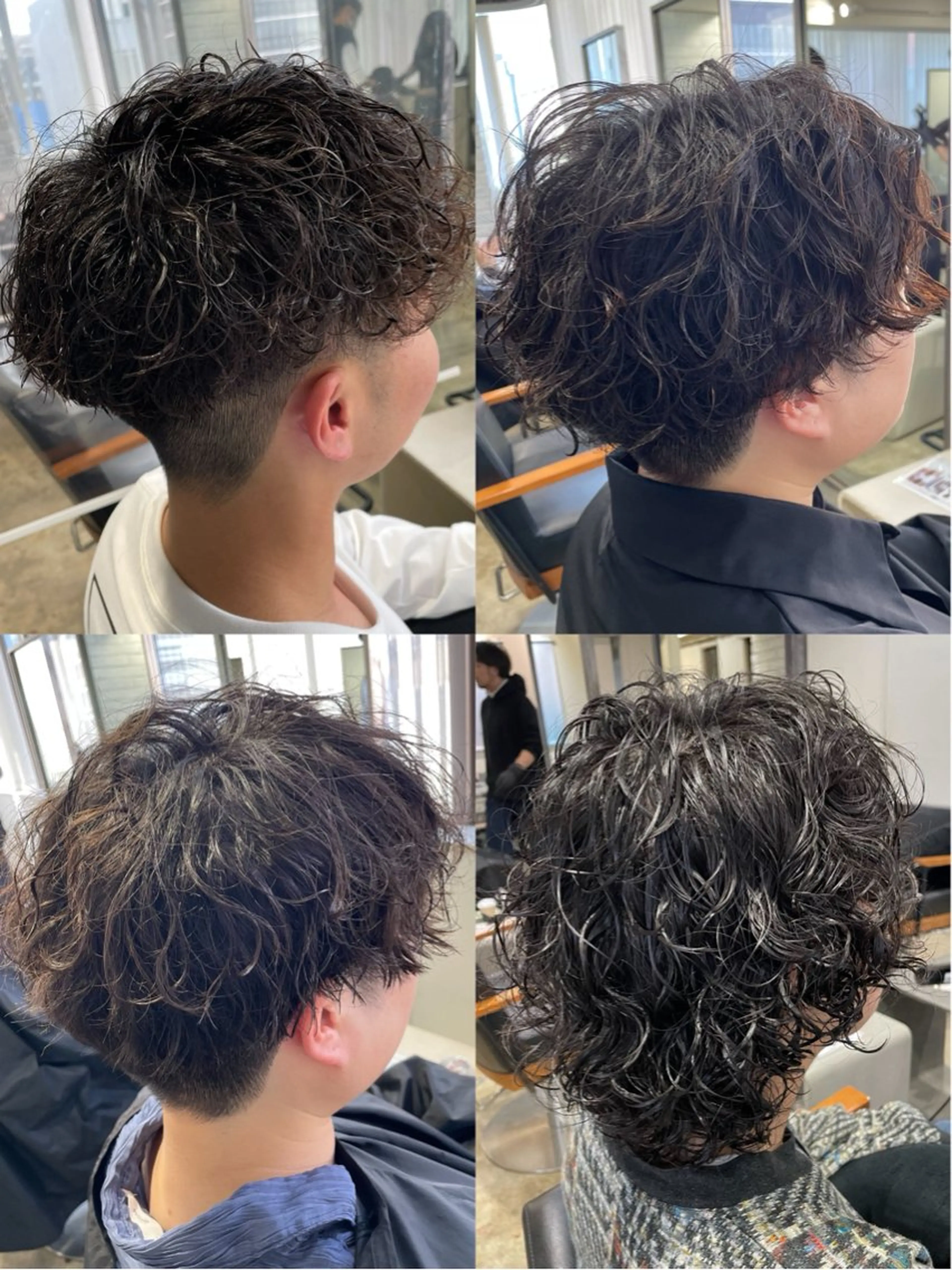 メンズ カット パーマ ボブ/ぱつっとボブ/ 谷口 海星のヘアスタイル