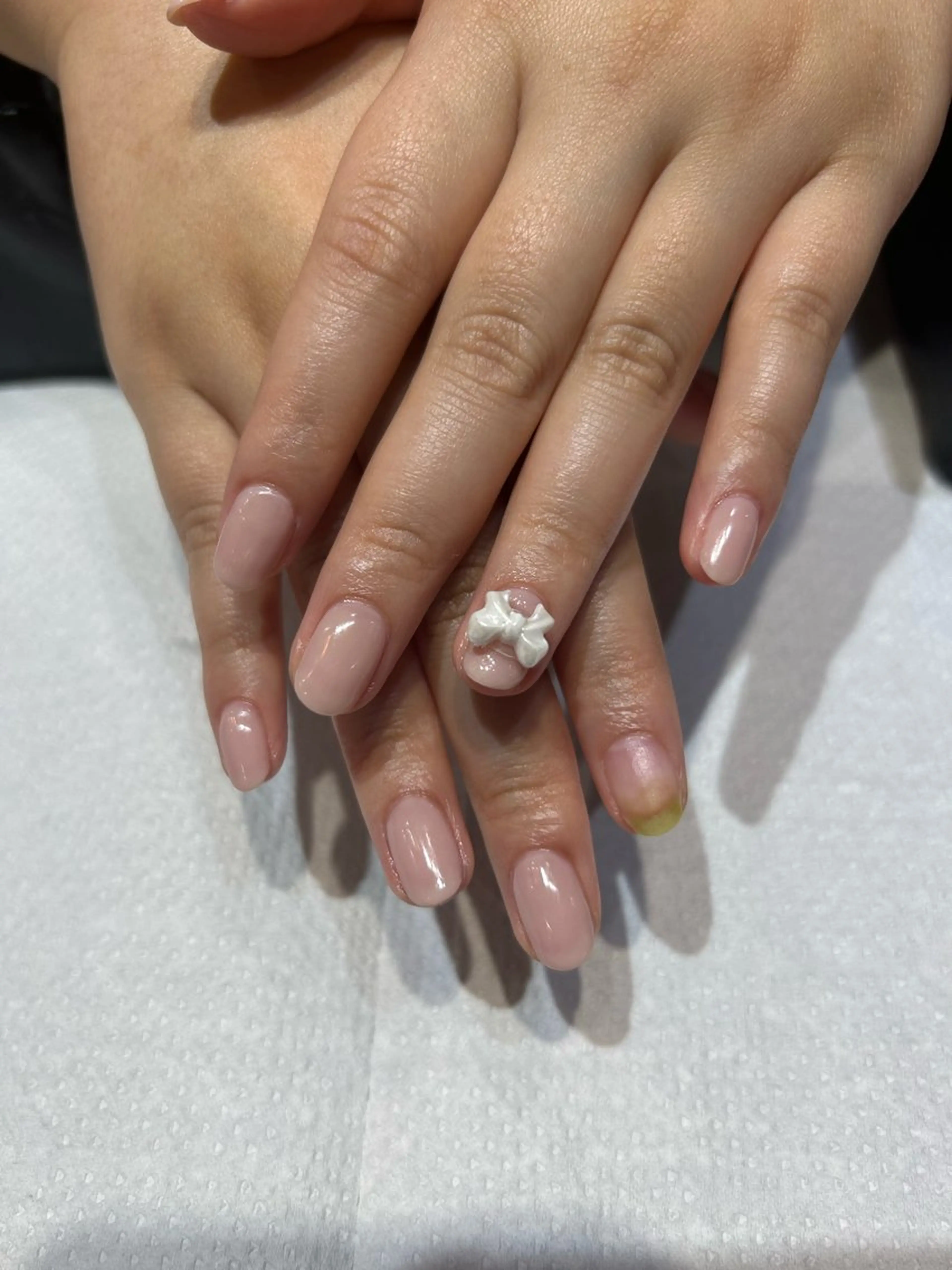 ネイル グリーン ハンドネイル 山口 真莉のネイルデザイン