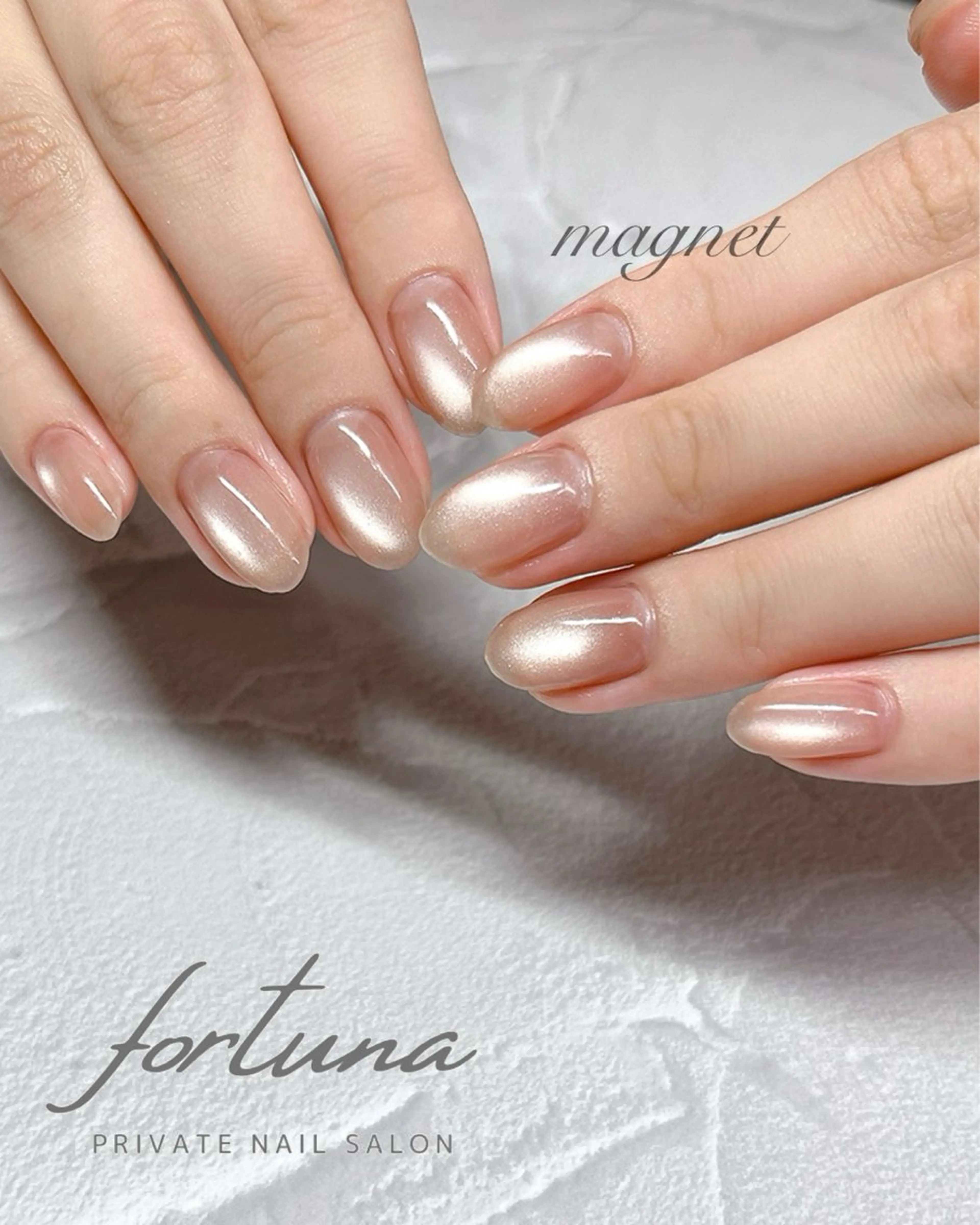 ネイル ジェルネイル マグネットネイル パラジェル ハンドネイル fortuna 武藤裕美のネイルデザイン