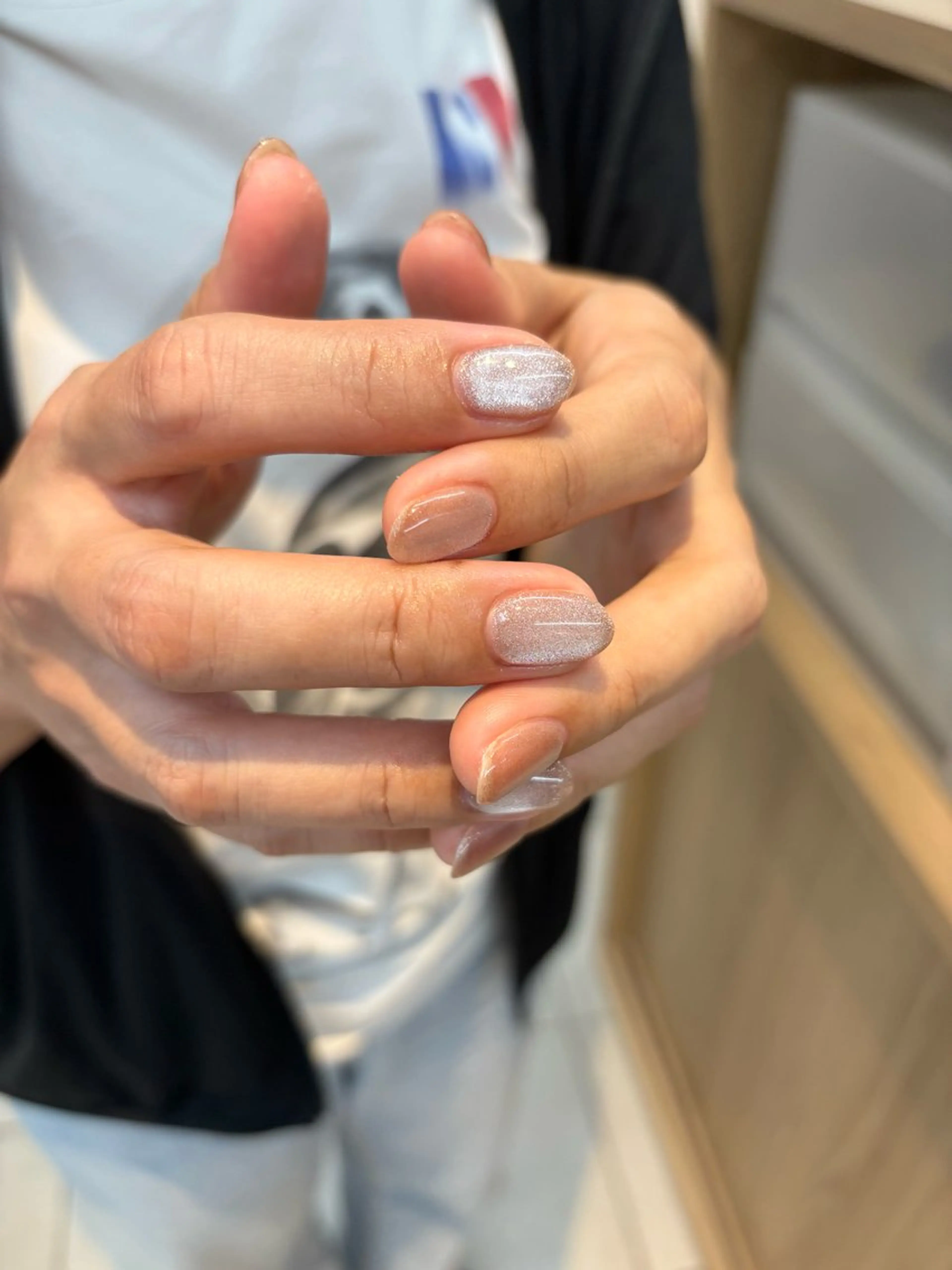 ネイル マグネットネイル ピンク DEE hisaya erika.Kのネイルデザイン