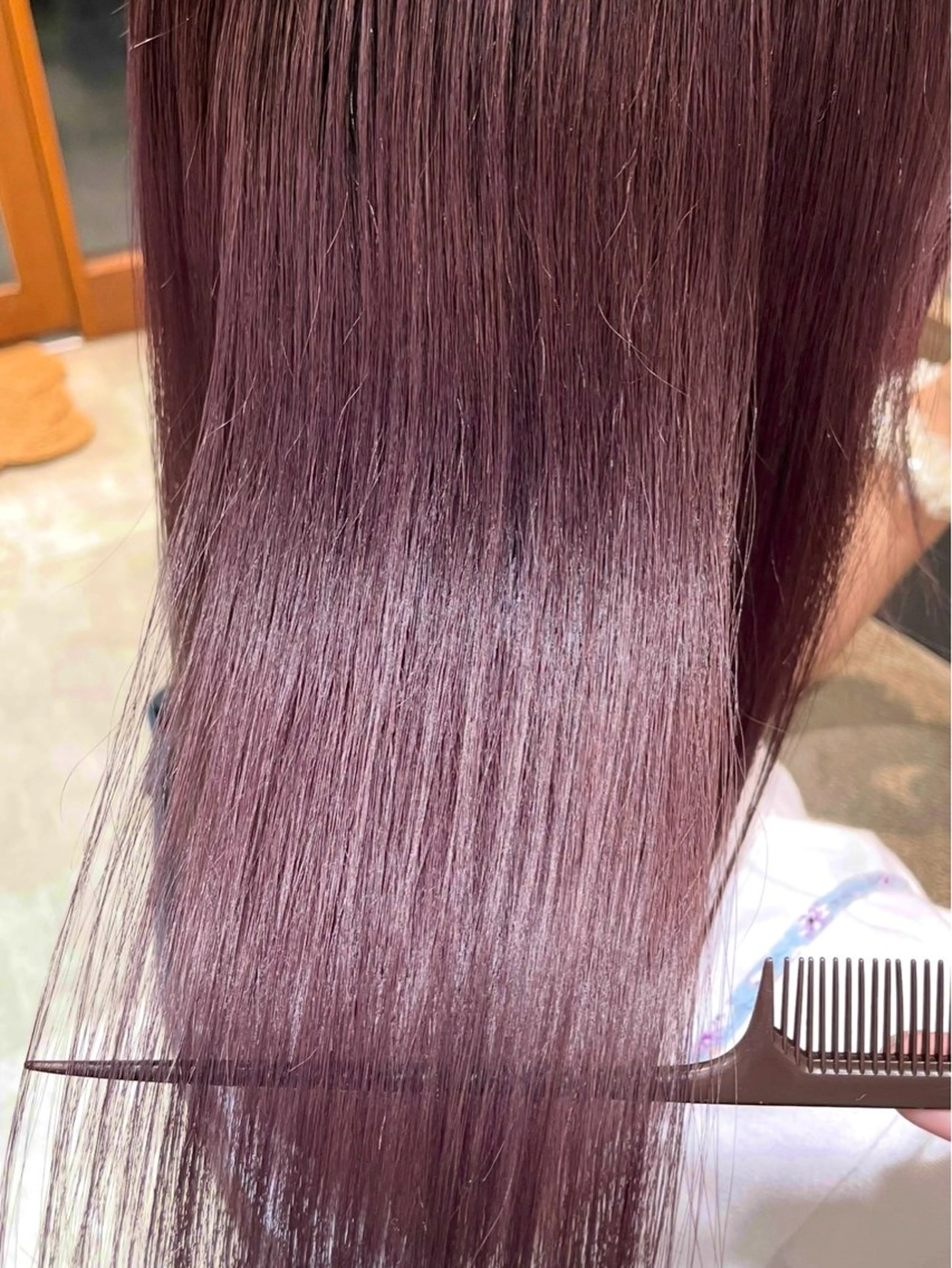 ロング カラー 透明感カラー ハイトーンカラー ラベンダーカラー 瀬尾 香乃子のヘアスタイル