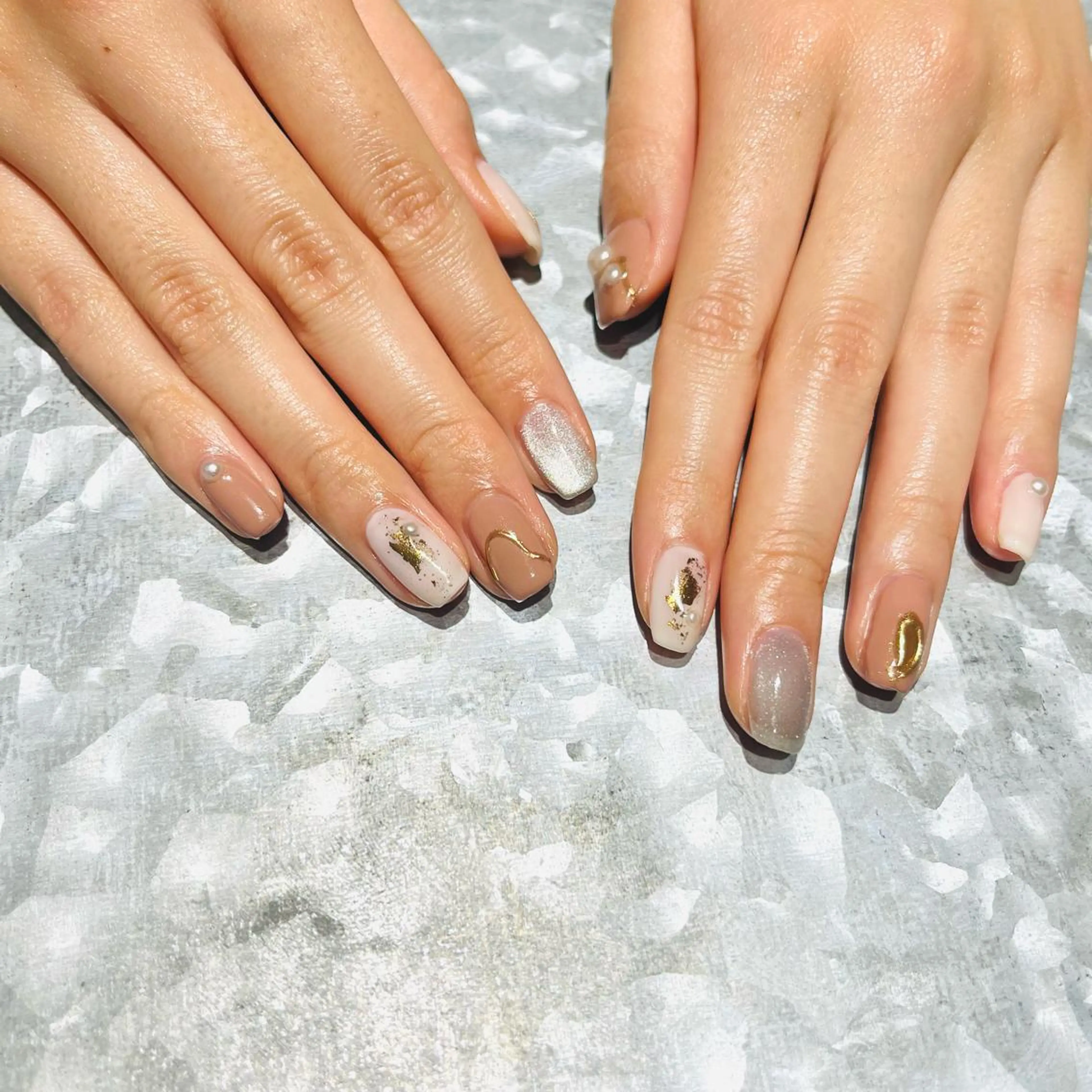 ネイル ニュアンスネイル TRAM-nail moriizumiのネイルデザイン