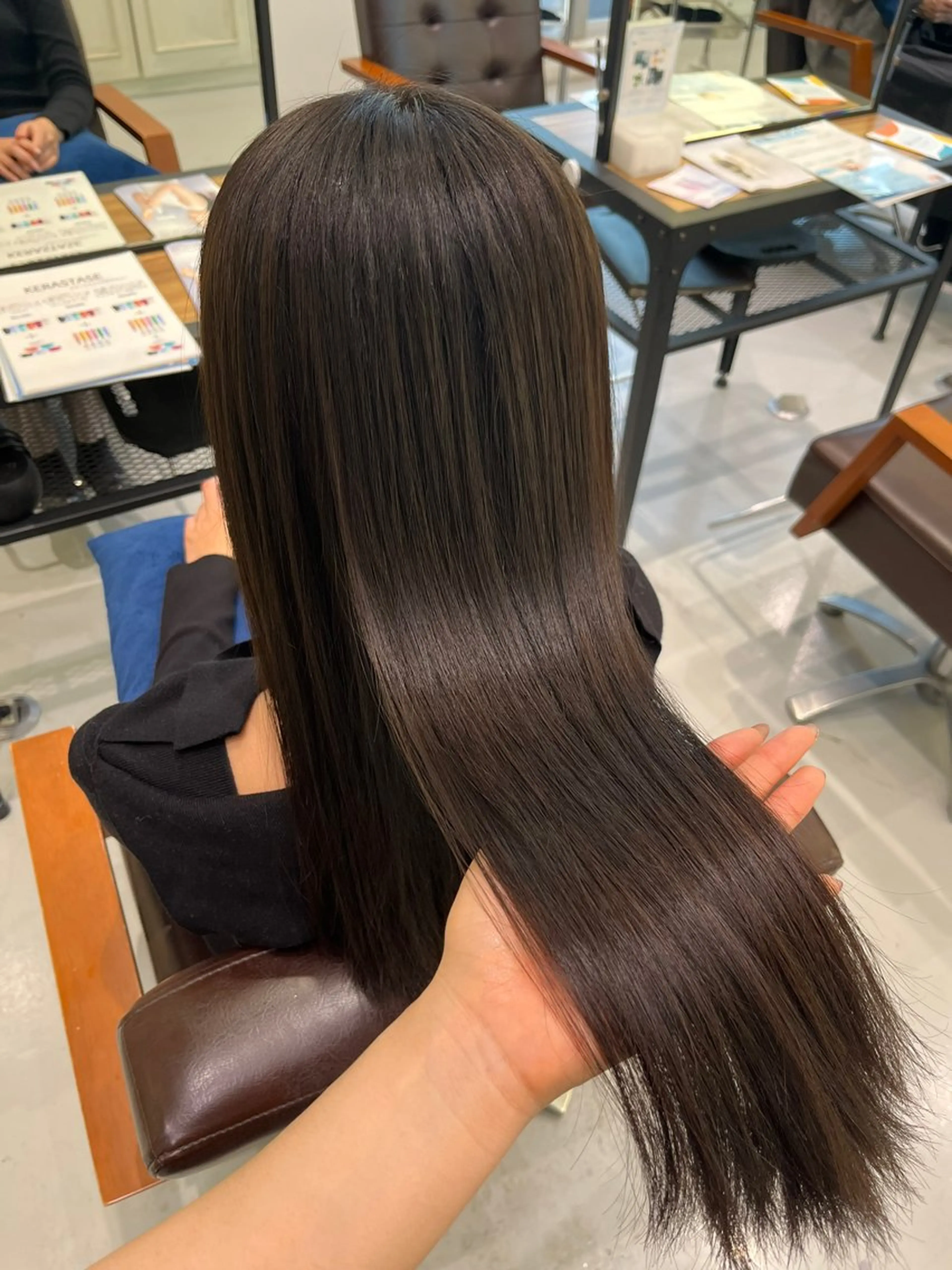 ロング カラー ヘアアレンジ 縮毛矯正 楓夏️🫧/モデル様 募集中/ヘアアレンジのヘアスタイル