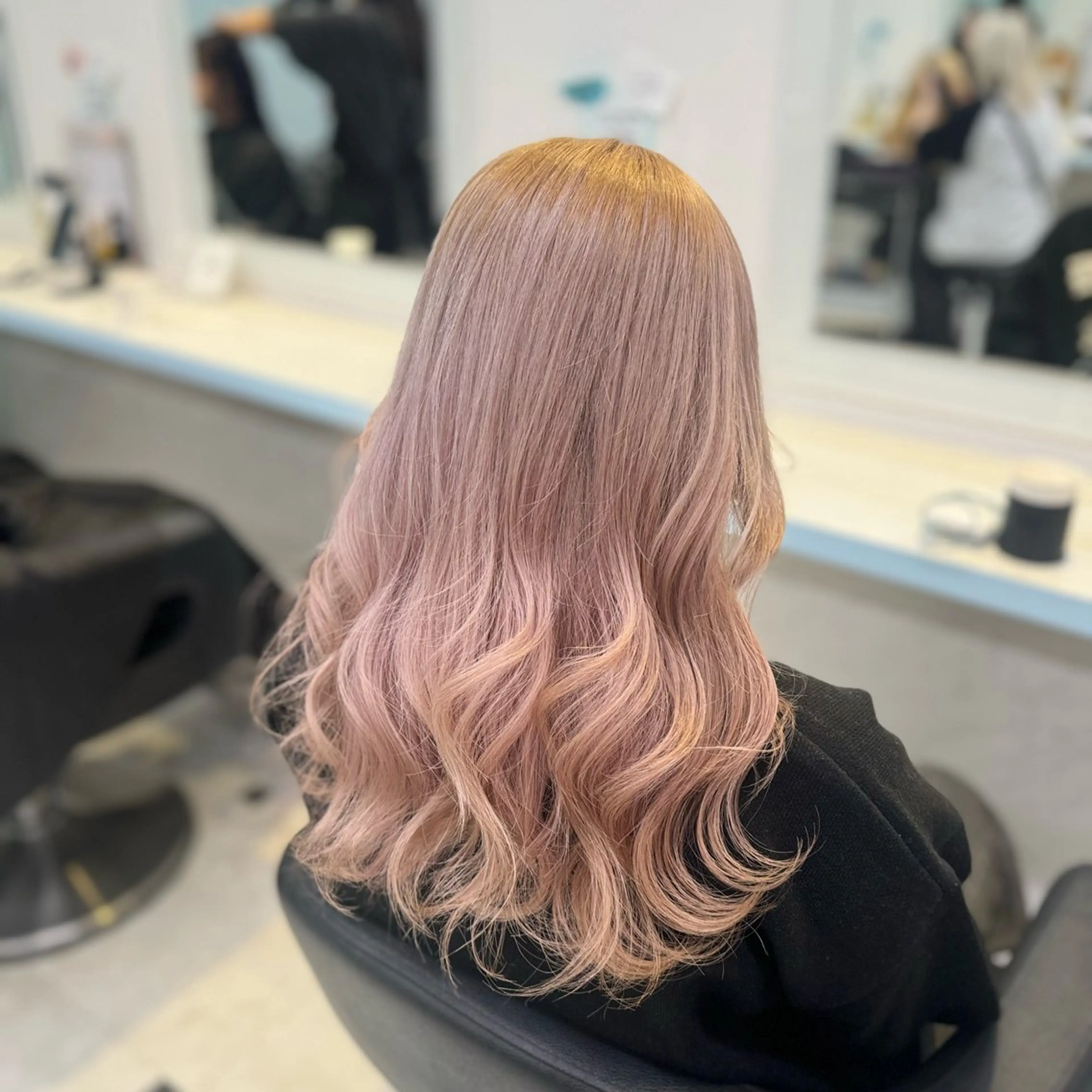 ロング カラー ヘアカラー トリートメント ヘッドスパ ヘアセット 暖色🩷透明感カラー ♡Maika♡のヘアスタイル