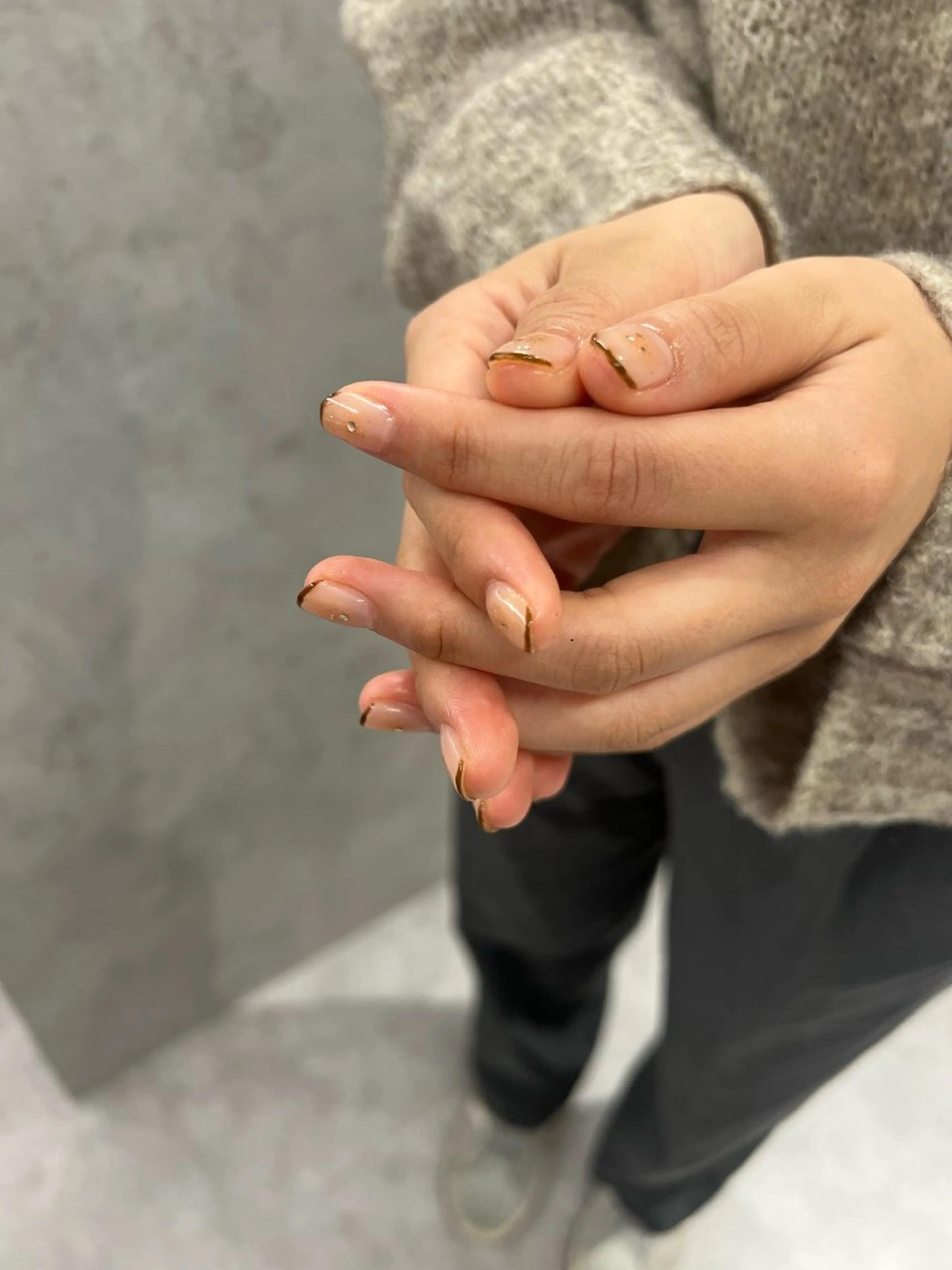 ネイル チークネイル フレンチネイル ハンドネイル ハンドケア Bana_ Nailのネイルデザイン