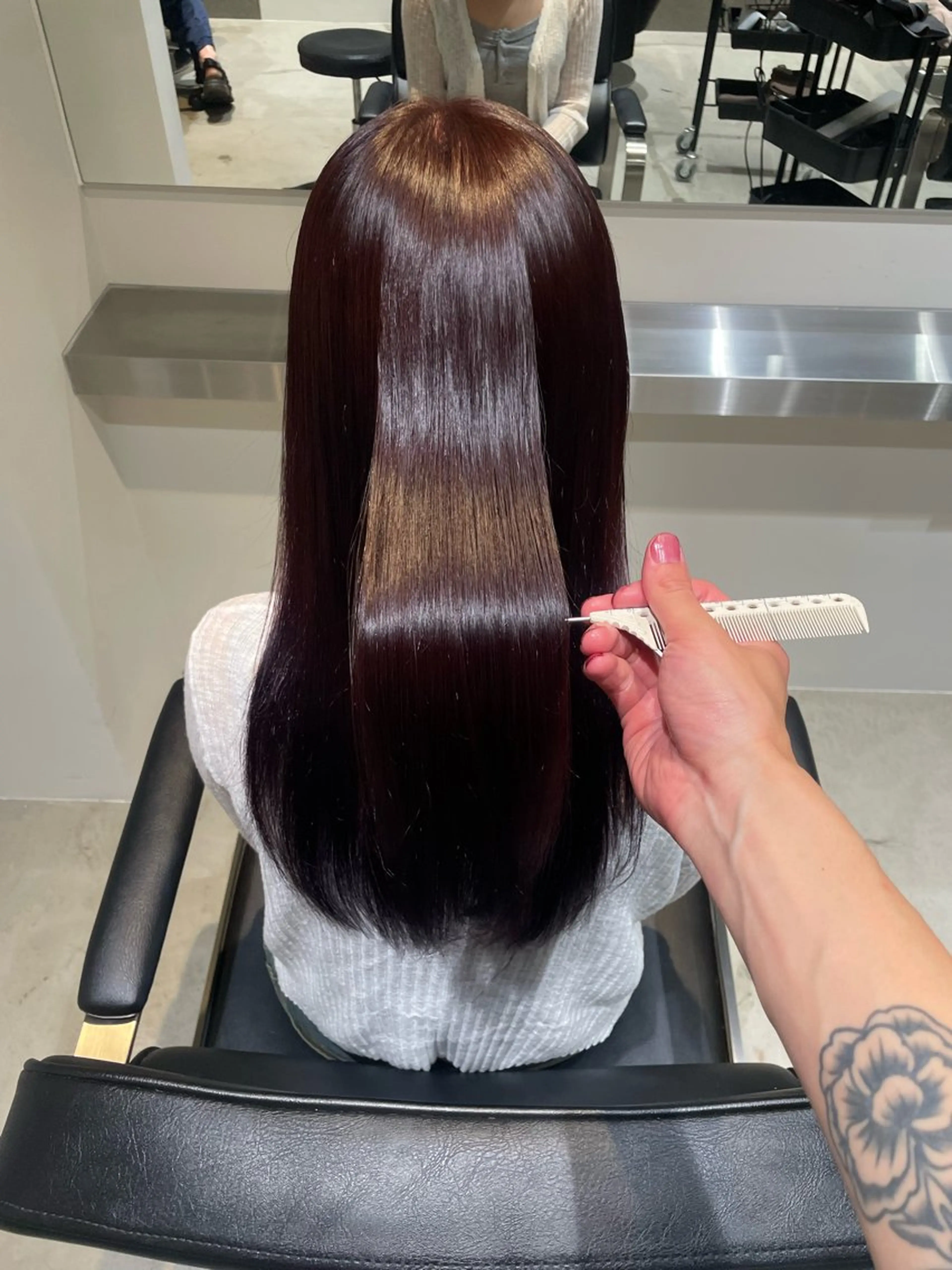 ワンカラー🌈＋3stepトリートメント✨️の写真