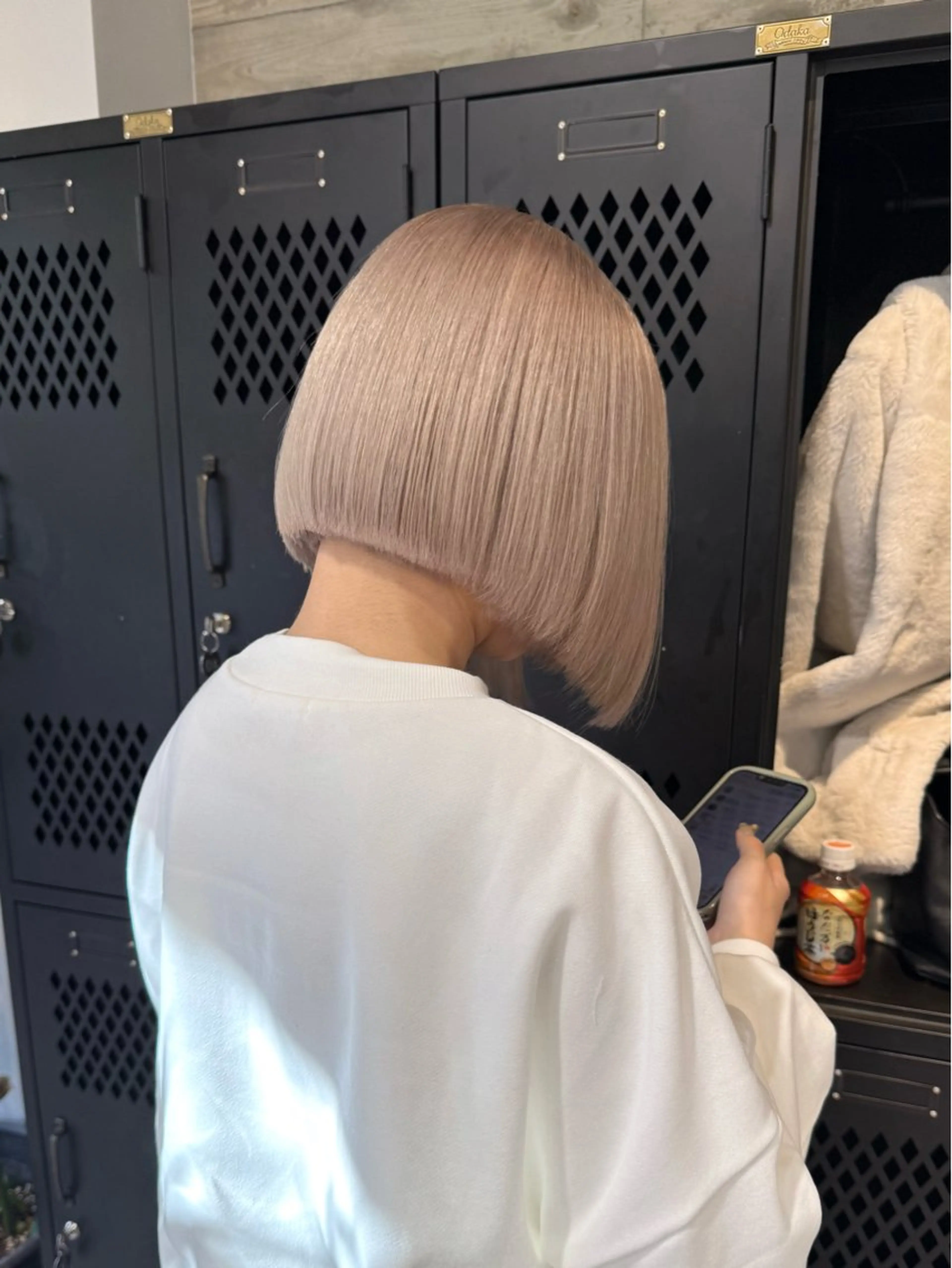 ミディアム カラー カット ヘアカラー トリートメント 色落ち綺麗透明感カラ /ボブ/ナカツヒカルのヘアスタイル